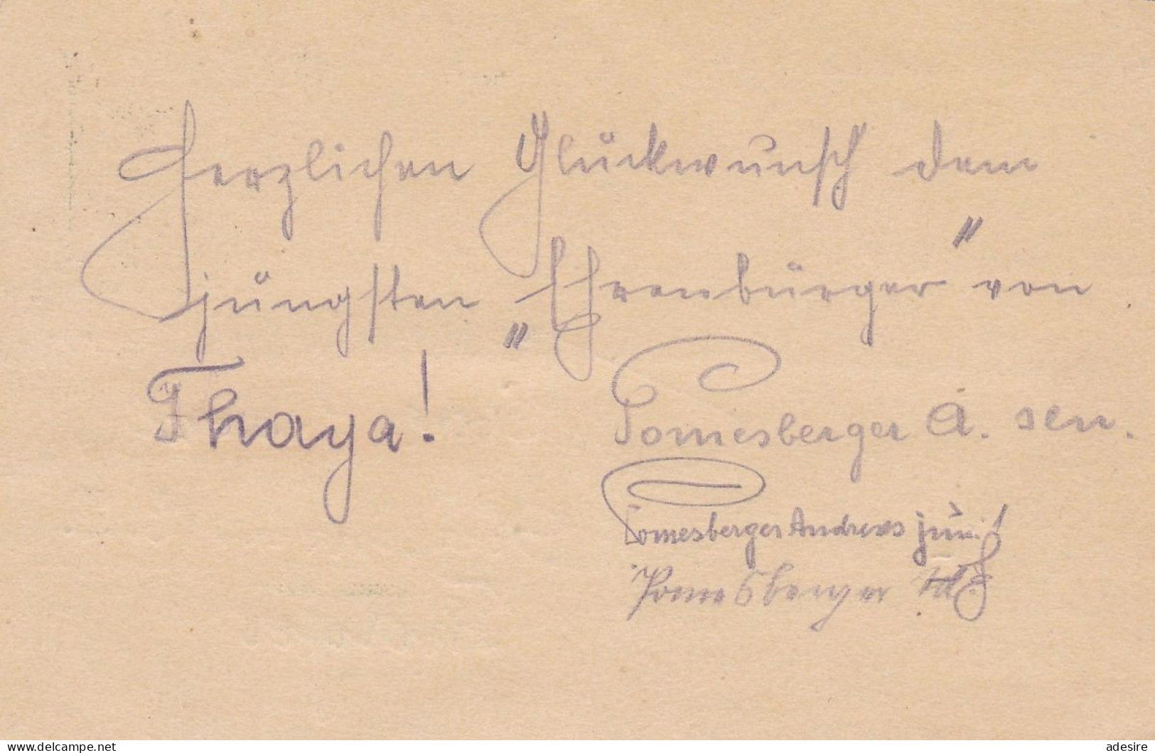 POSTKARTE - Gel.1908 Von Krems Nach Thaya, STEMPEL Krems + Thaya ... - 1914-18