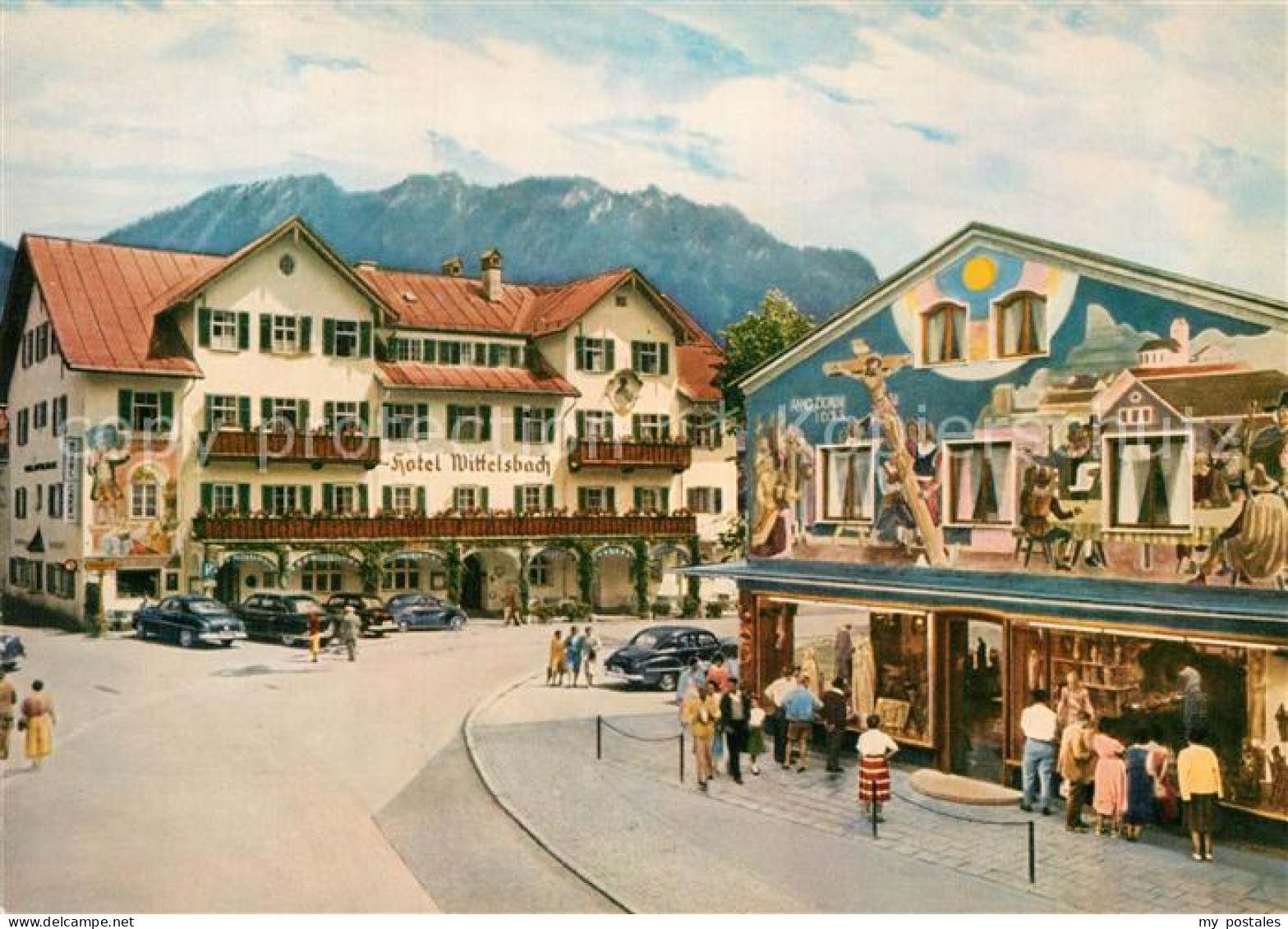 72946797 Oberammergau Hotel Wittelsbach Fresko Das Geluebde 1633 Oberammergau - Oberammergau