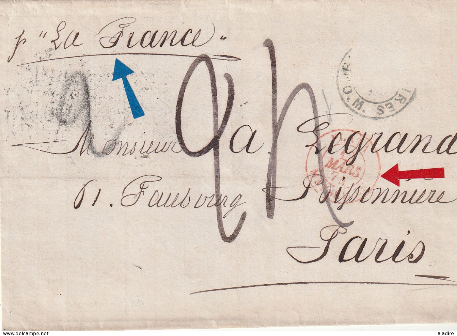 1858 /1939 - collection de 9 lettres, entiers et enveloppes (+ 3 en cadeau) - lignes maritimes françaises ARGENTINE