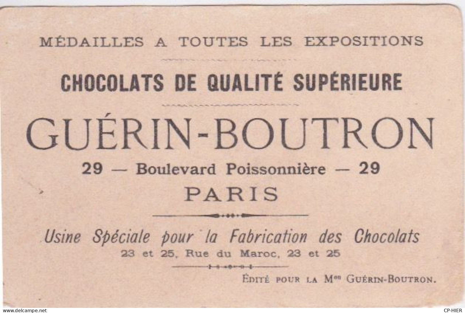 CHROMOS - CHROMO - CHOCOLAT GUERIN BOUTRON - LE PATINAGE ET LE TRAINEAU - Guerin Boutron