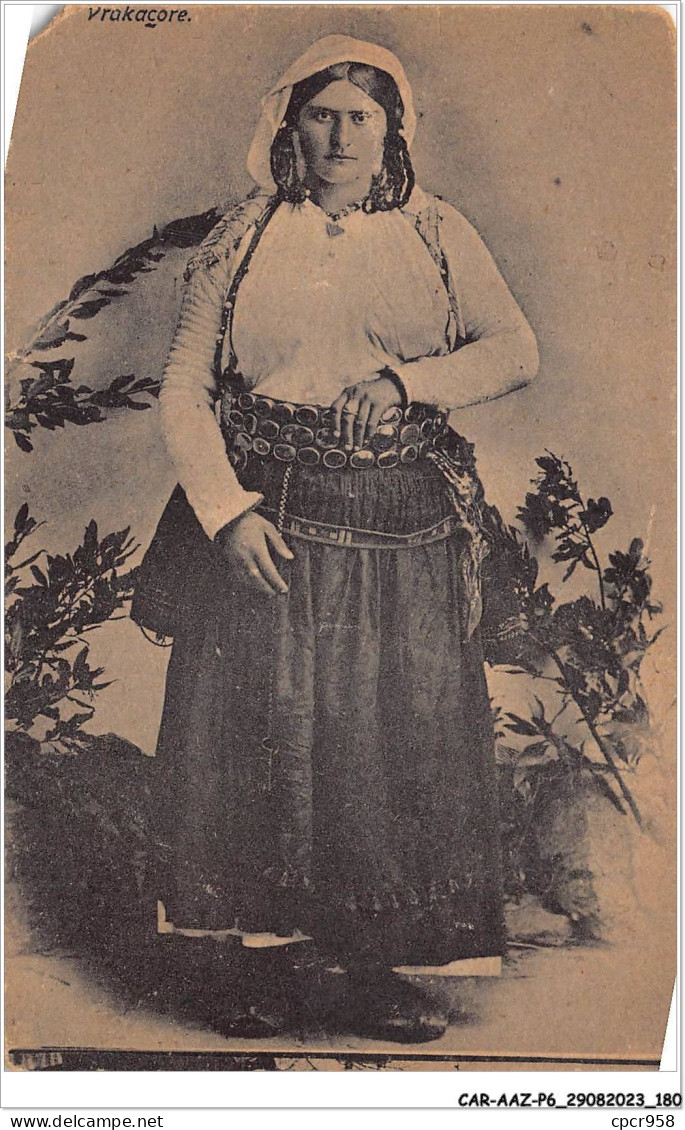 CAR-AAZP6-0497 - ALBANIE  - Jeune Fille Albane - Vendu En L'état  - Albania