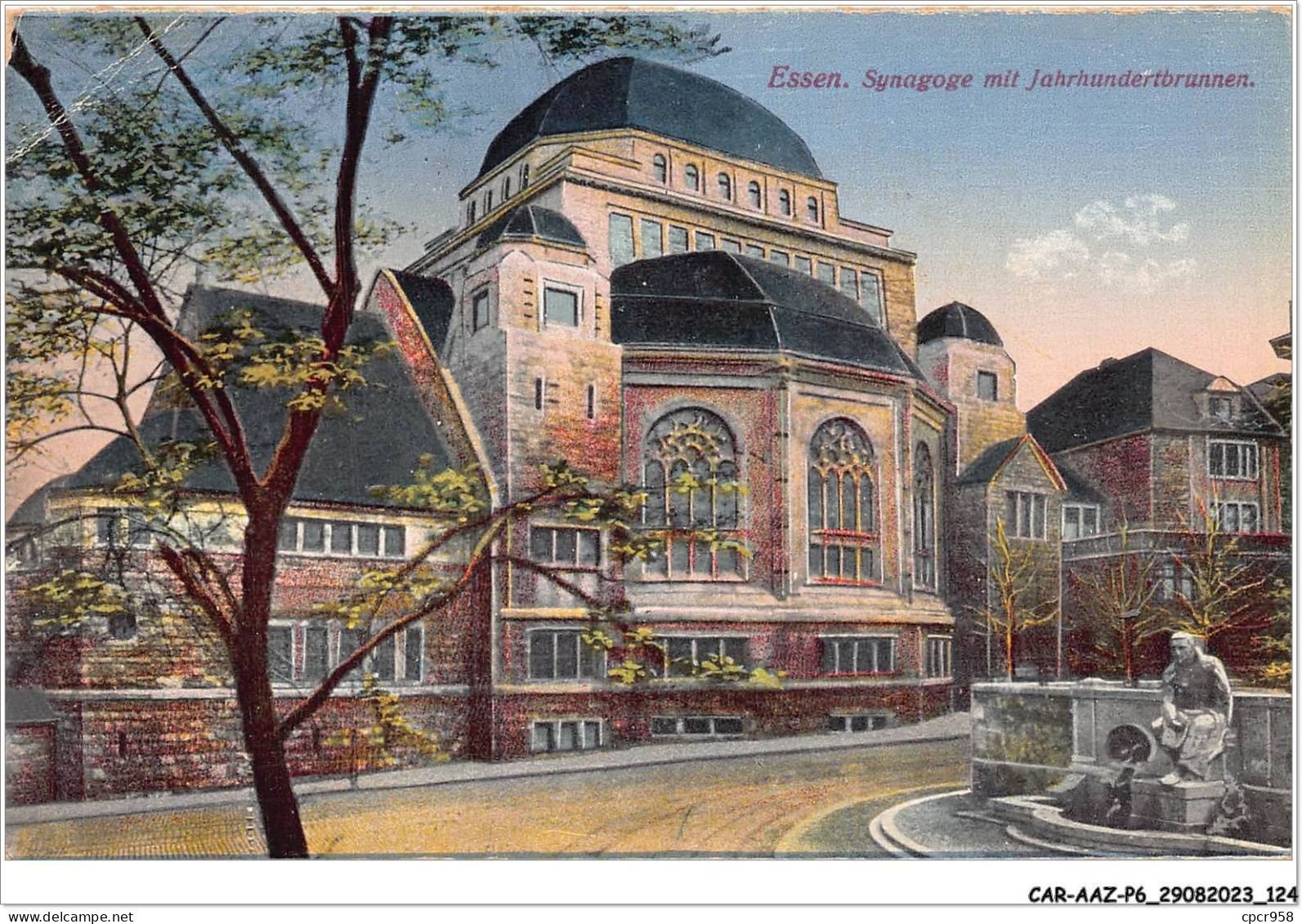 CAR-AAZP6-0469 - ALLEMAGNE - ESSEN - Synagoge Mit Jahrhundertbrunnen  - Other & Unclassified