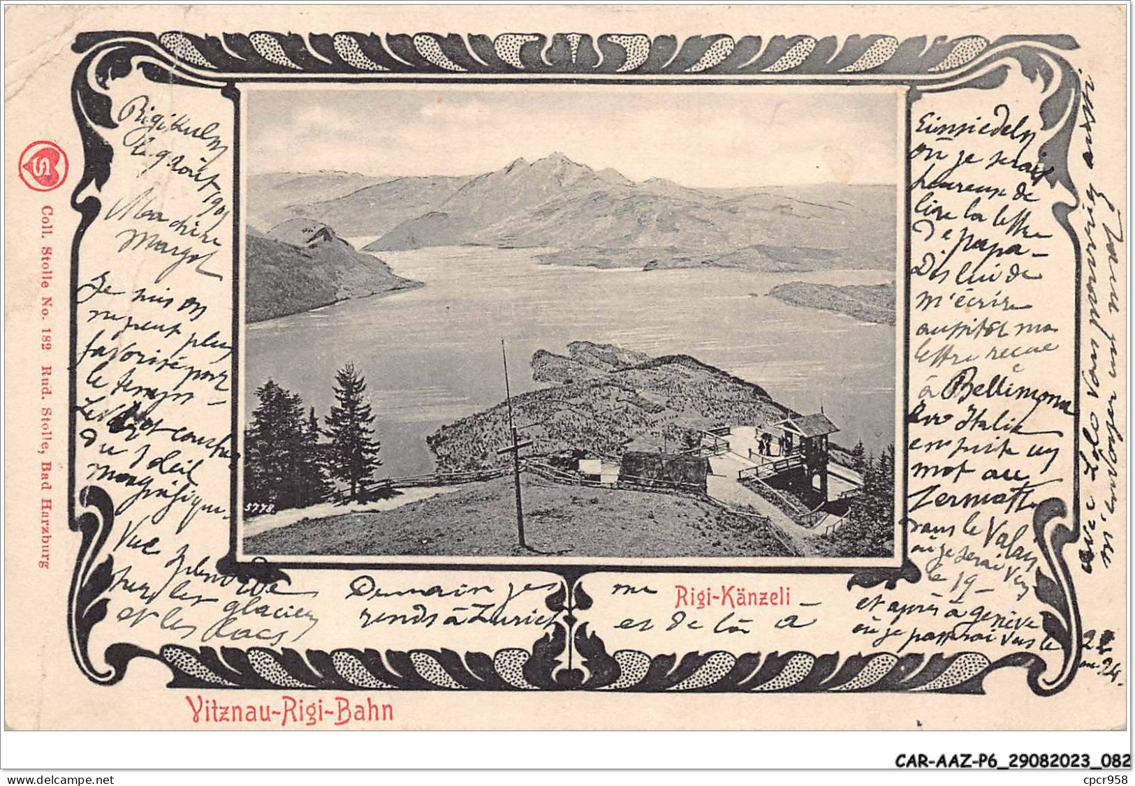 CAR-AAZP6-0448 - SUISSE - Rigi-känzeli - Vitznau-rigi-bahn - Vendu En L'état  - Autres & Non Classés