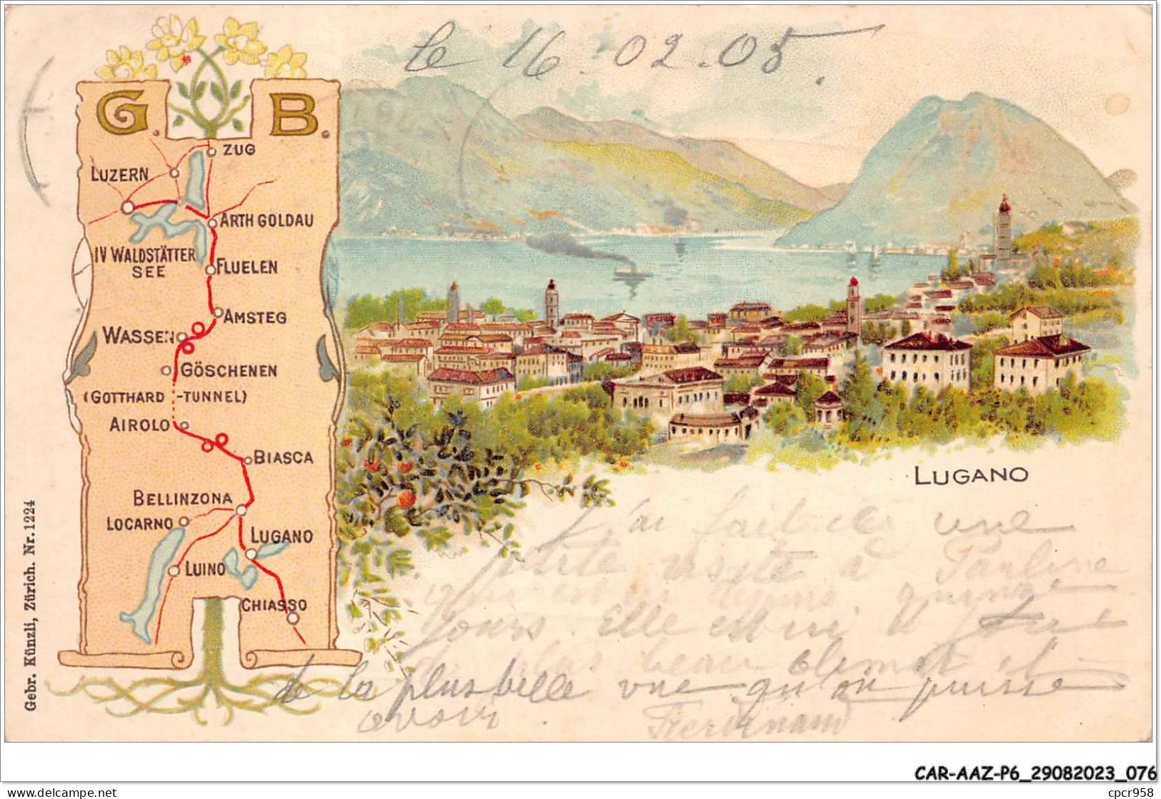 CAR-AAZP6-0445 - SUISSE - LUGANO  - Other & Unclassified