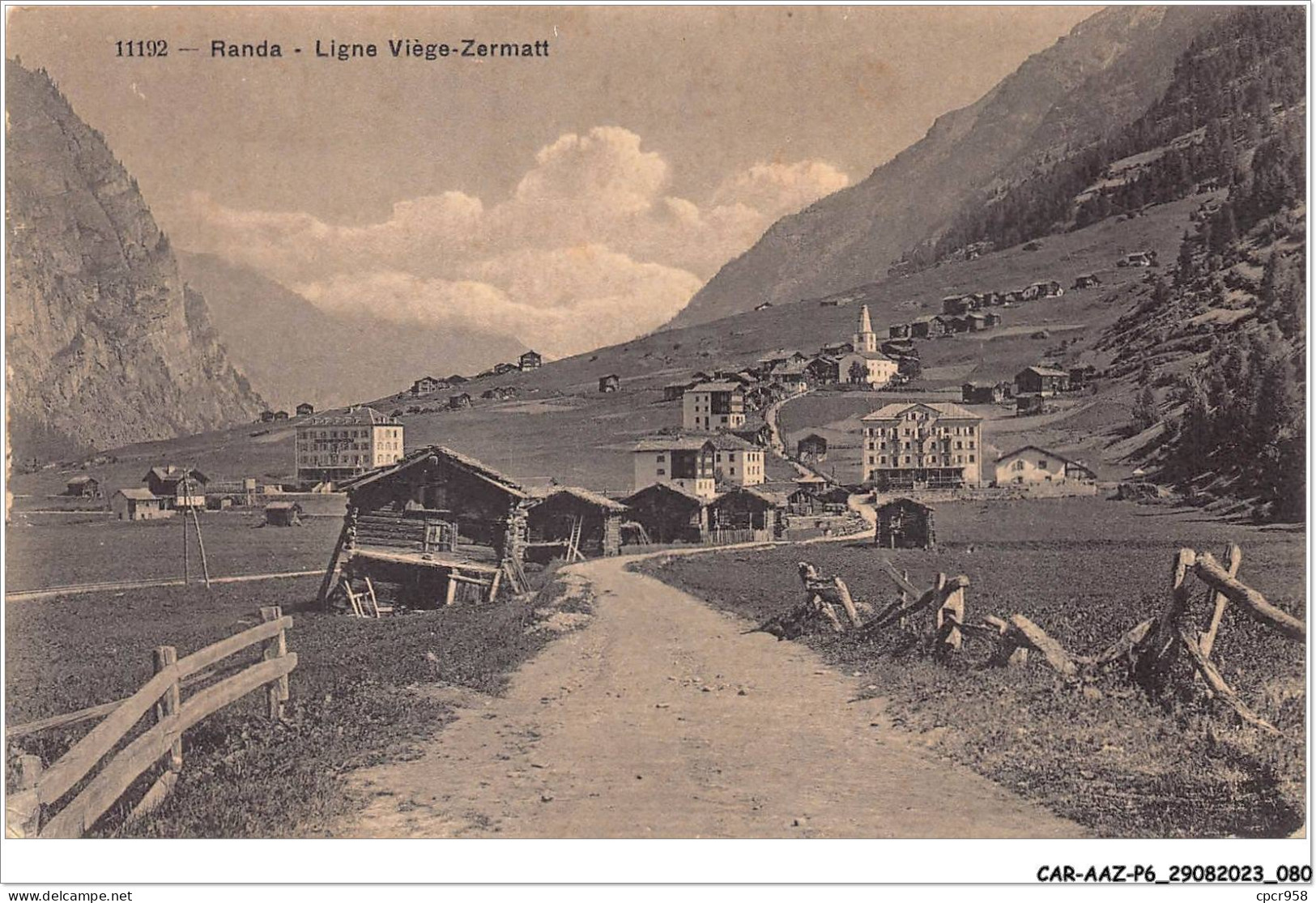 CAR-AAZP6-0447 - SUISSE - VALAIS - Randa - Ligne Viège-zermatt  - Other & Unclassified