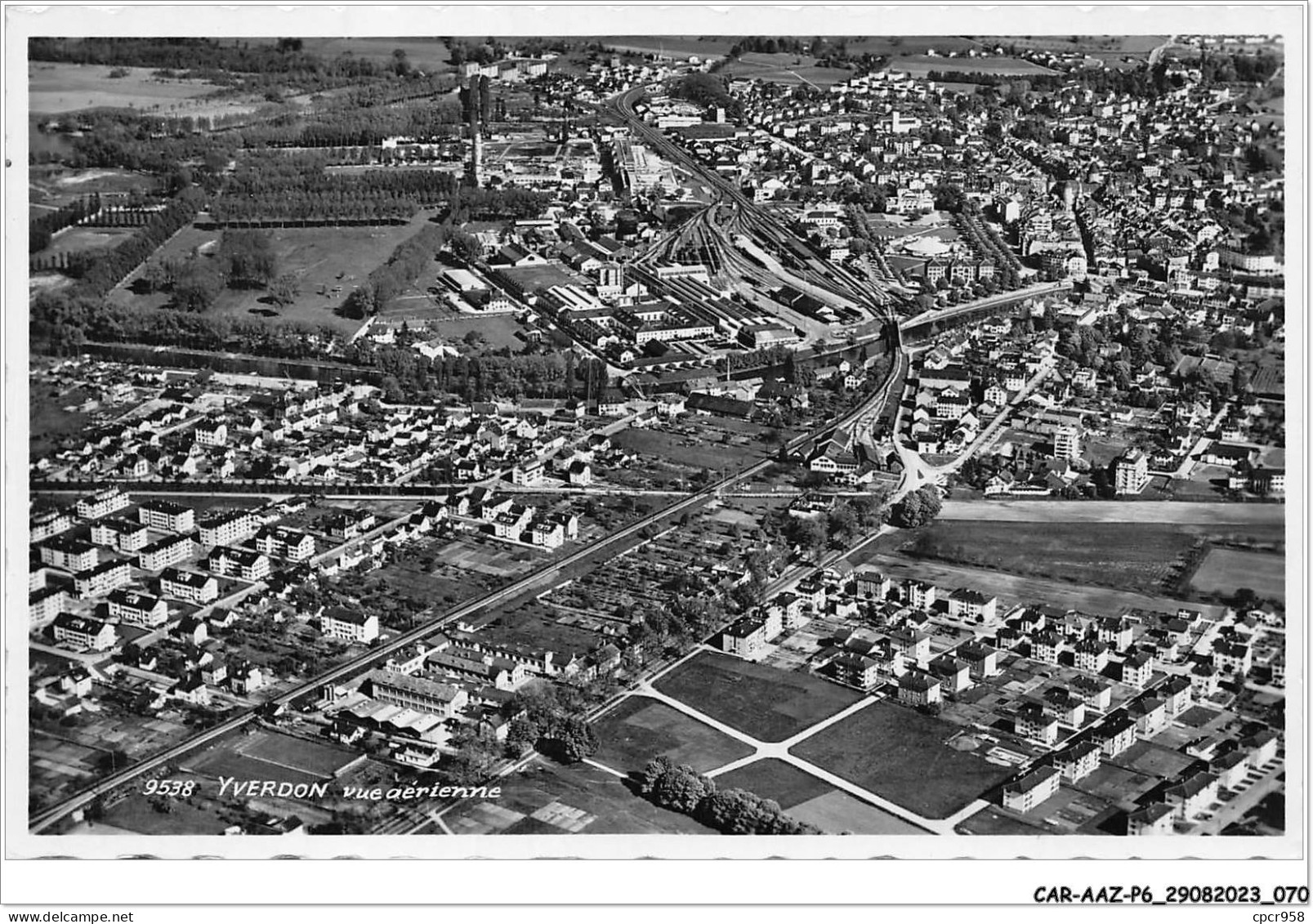 CAR-AAZP6-0442 - SUISSE - YVERDON - Vue Aérienne  - Otros & Sin Clasificación