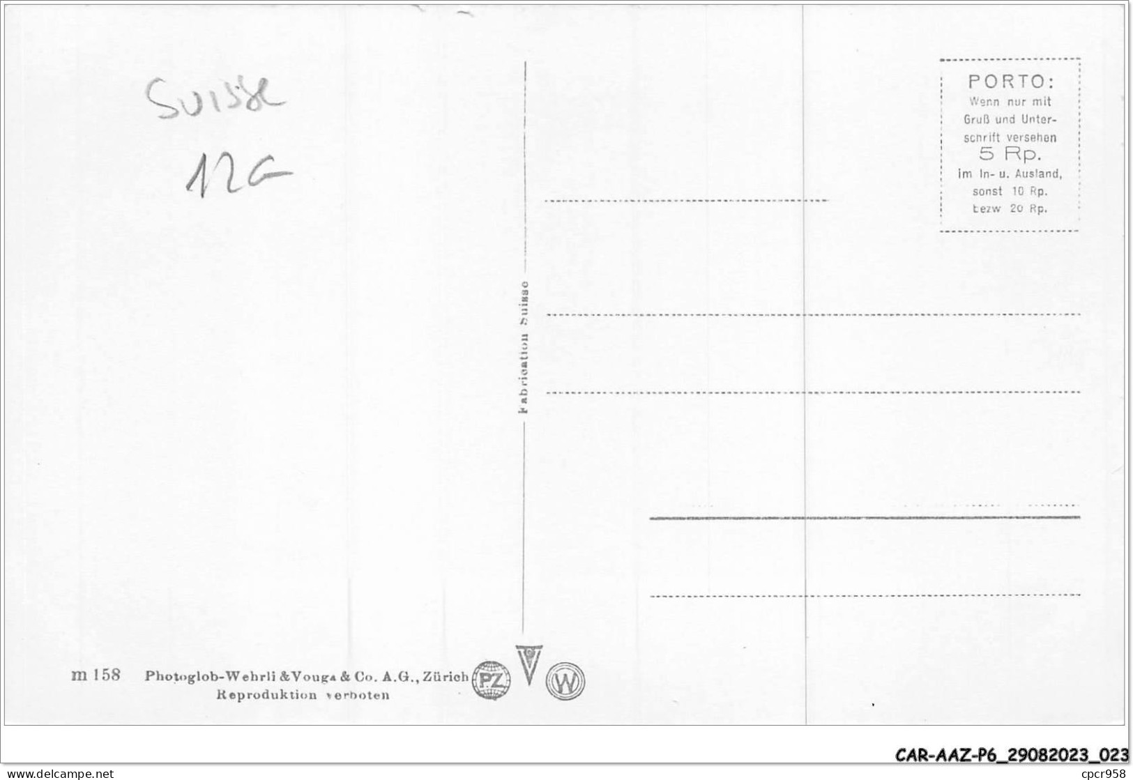 CAR-AAZP6-0418 - SUISSE - Pilatusbahn Und Berneralpen - Other & Unclassified