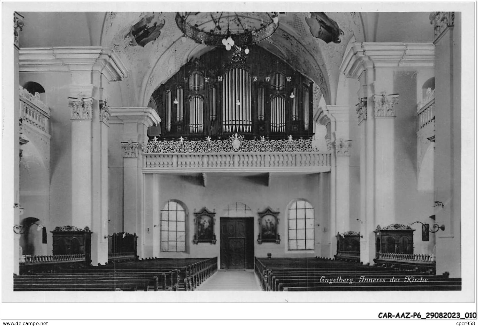 CAR-AAZP6-0412 - SUISSE - ORGEL - Engelberg - Inneres Der Kirche  - Otros & Sin Clasificación