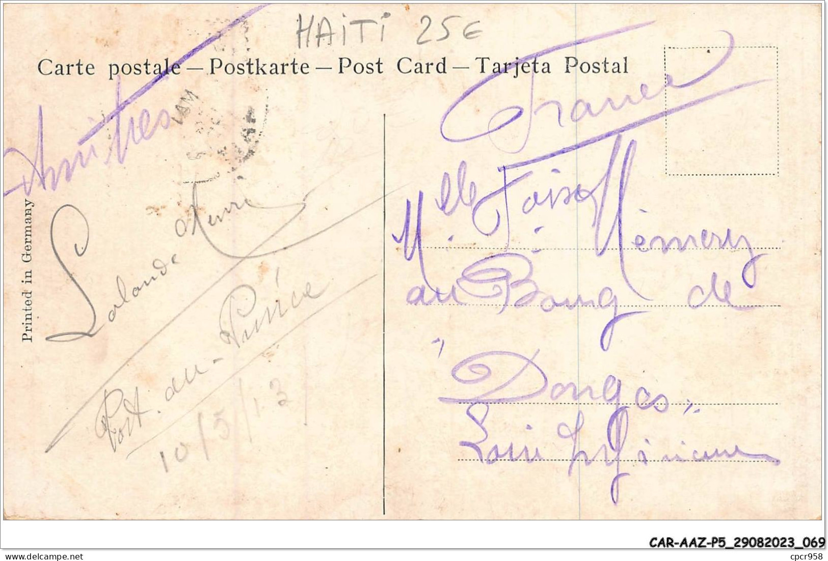 CAR-AAZP5-0370 - HAITI - Port Au Prince - Rue Pavée - Other & Unclassified