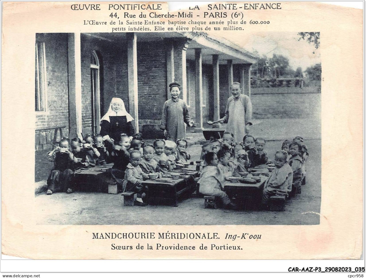 CAR-AAZP3-0204 - CHINE - MANDCHOURIE MERIDIONALE - Soeurs Providence De Portieux - Vendu En L'état - Chine