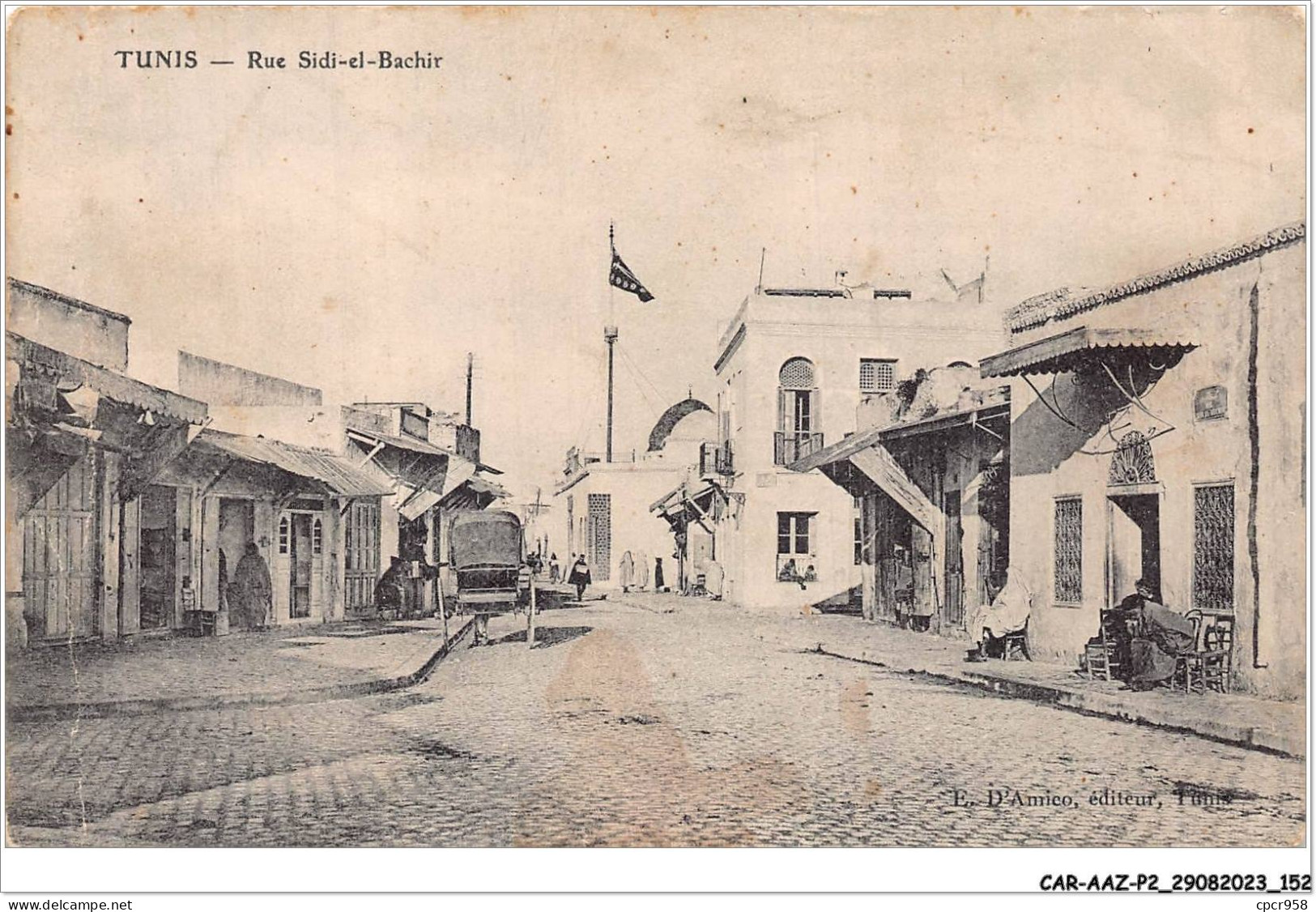 CAR-AAZP2-0182 - TUNISIE - TUNIS - Rue Sidi-el-bachir  - Tunisia