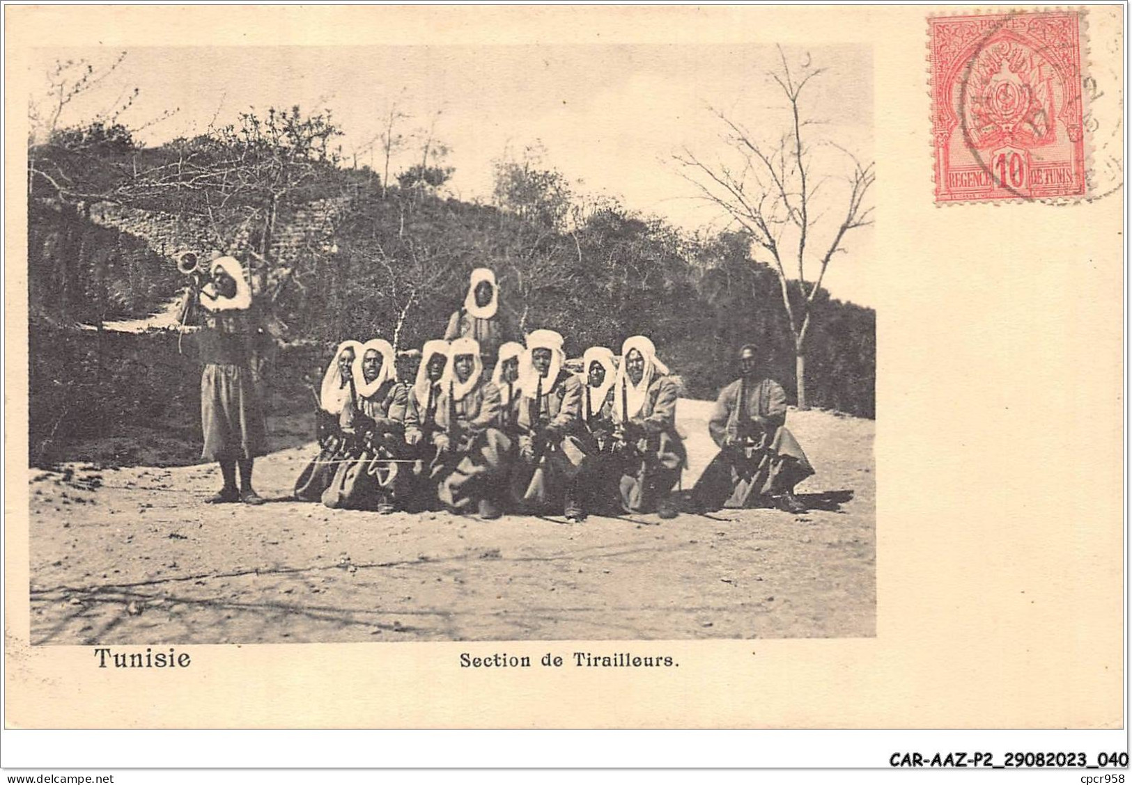 CAR-AAZP2-0126 - TUNISIE - Section De Tirailleurs  - Tunisie