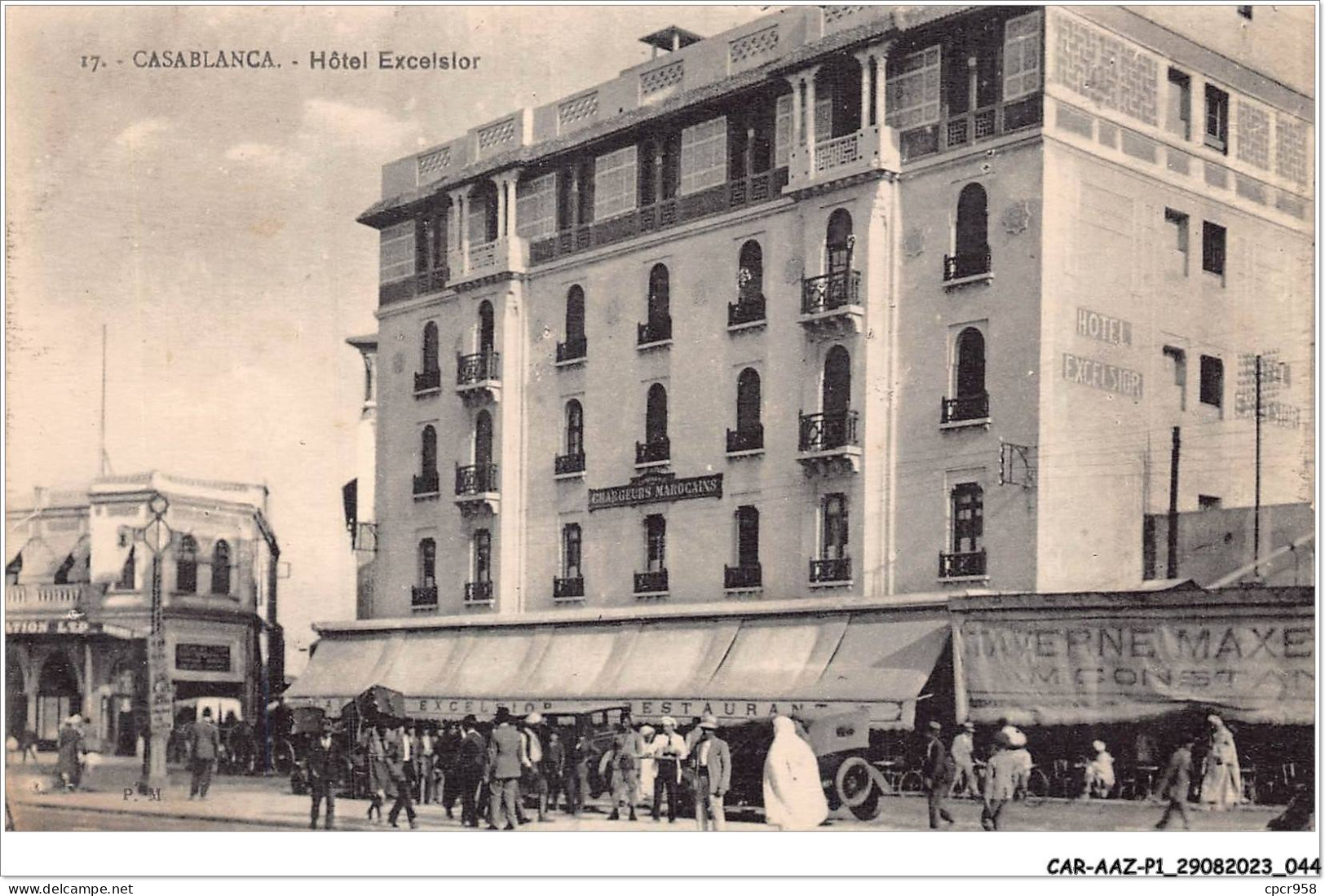 CAR-AAZP1-0023 - MAROC - CASABLANCA - Hôtel Excelslor  - Casablanca
