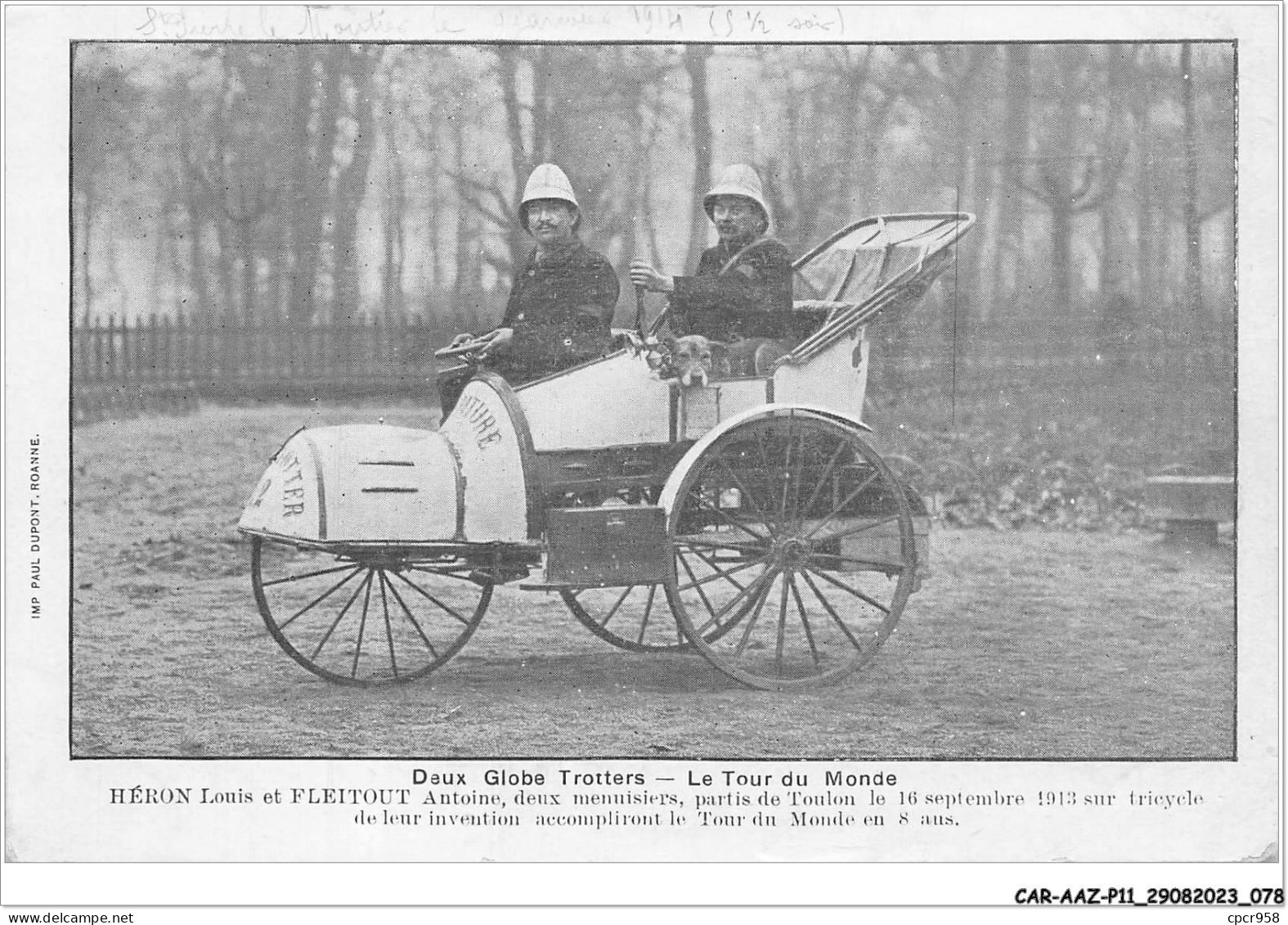 CAR-AAZP11-0855 - CIRQUE - Deux Globe Trotters - Le Tour Du Monde  - Circus
