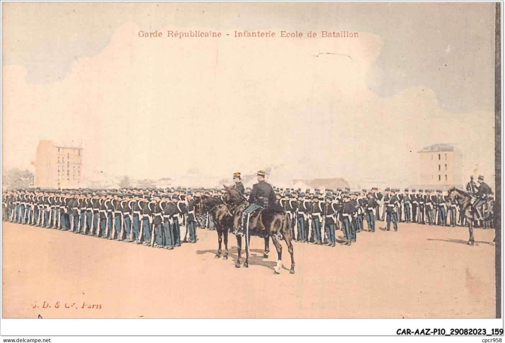 CAR-AAZP10-0799 - MILITAIRE - Garde Républicaine -infanterie - école De Bataillon  - Regimente