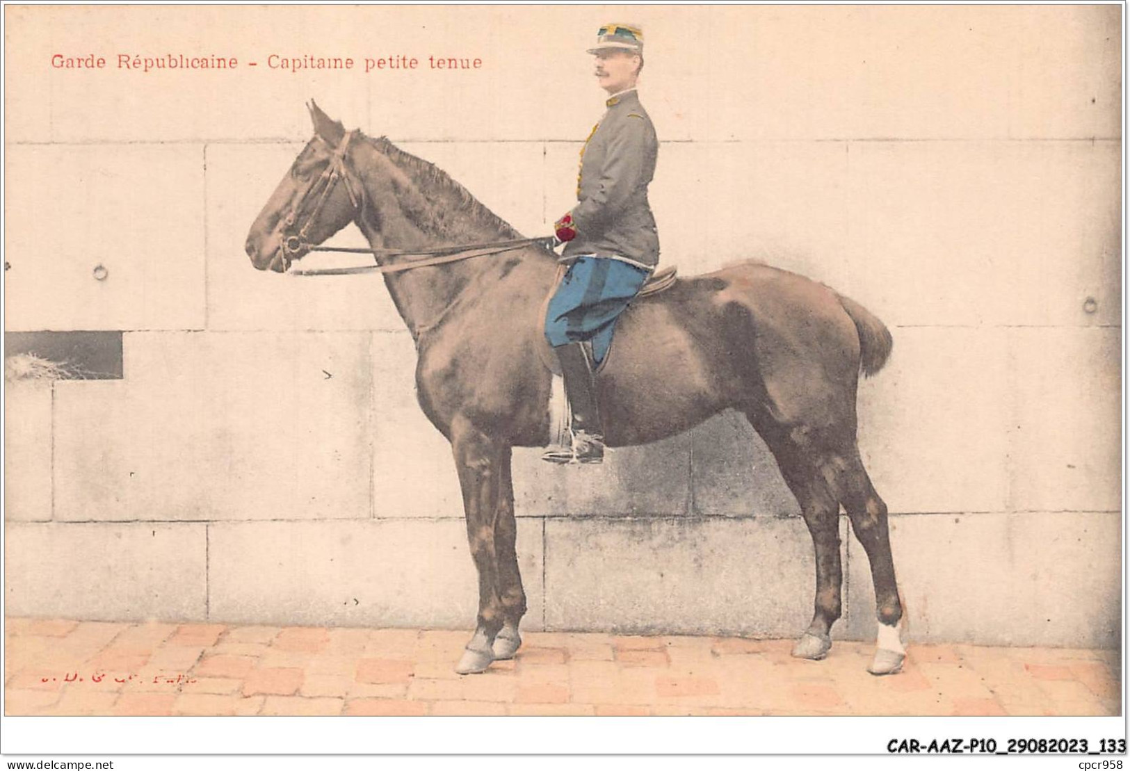 CAR-AAZP10-0786 - MILITAIRE - Garde Republicaine - Capitaine Petite Tenue  - Uniforms