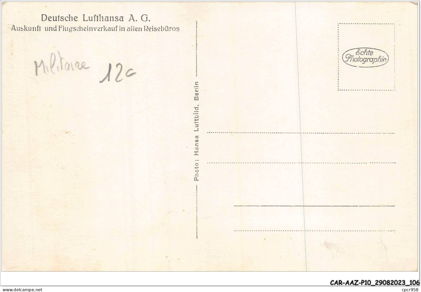 CAR-AAZP10-0772 - MILITAIRE - Begrübung Des Reichskanzlers Adolf Hitler Nach Der Landung Der Lufthansa - Ju 52 - Personnages