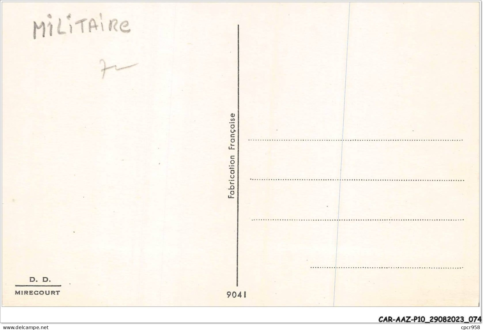 CAR-AAZP10-0756 - MILITAIRE - Le Mirage - Flutte Y'a Deux Terres Maintenant  - Other & Unclassified