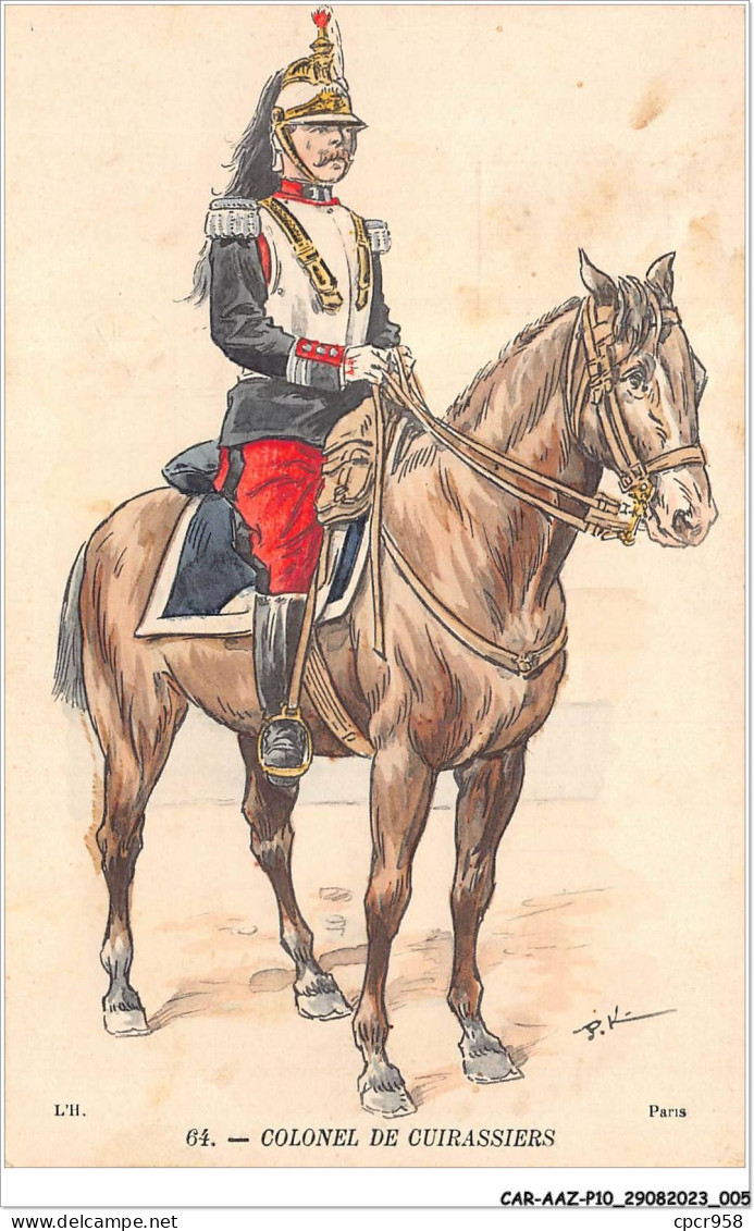 CAR-AAZP10-0722 - MILITAIRE - Colonnel De Cuirassiers  - Characters