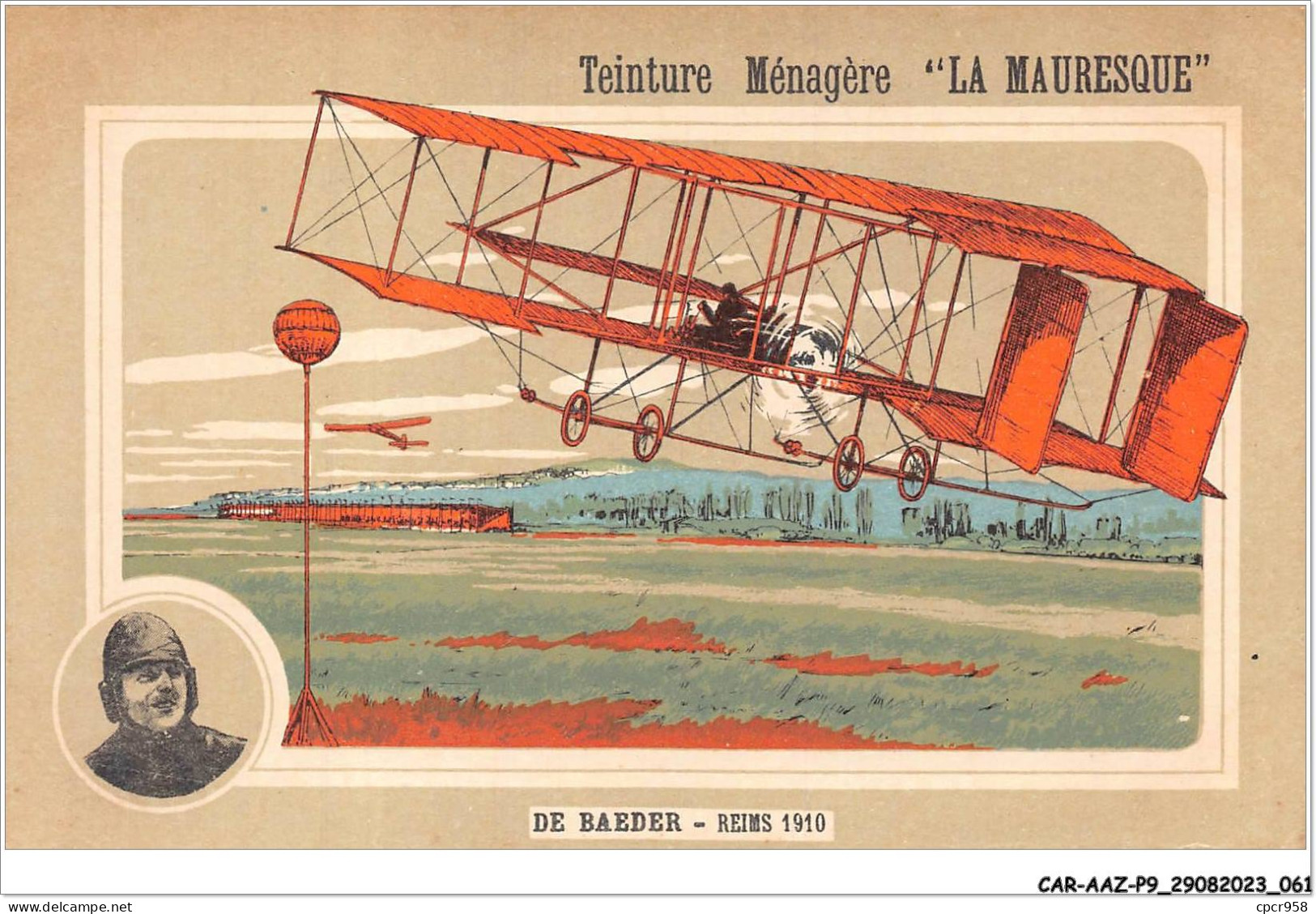 CAR-AAZP9-0660 - PUBLICITE - De Baeder - Reims 1910 - Werbepostkarten