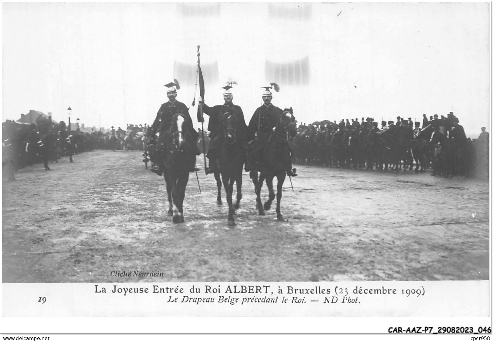CAR-AAZP7-0525 - BELGIQUE - BRUXELLES - La Joyeuse Entrée Du Roi Albert - 23 Décembre 1909 - Feesten En Evenementen