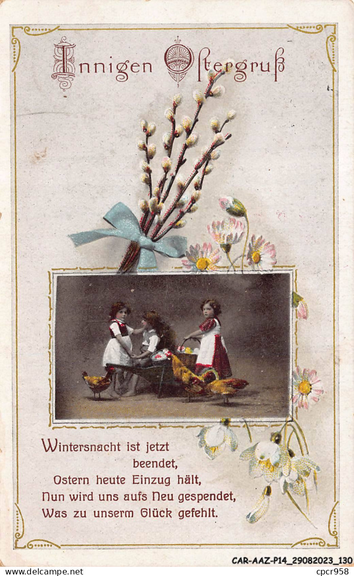 CAR-AAZP14-1119  - ENFANTS - Les Trois Fillettes Et Les Poules - Kinder-Zeichnungen