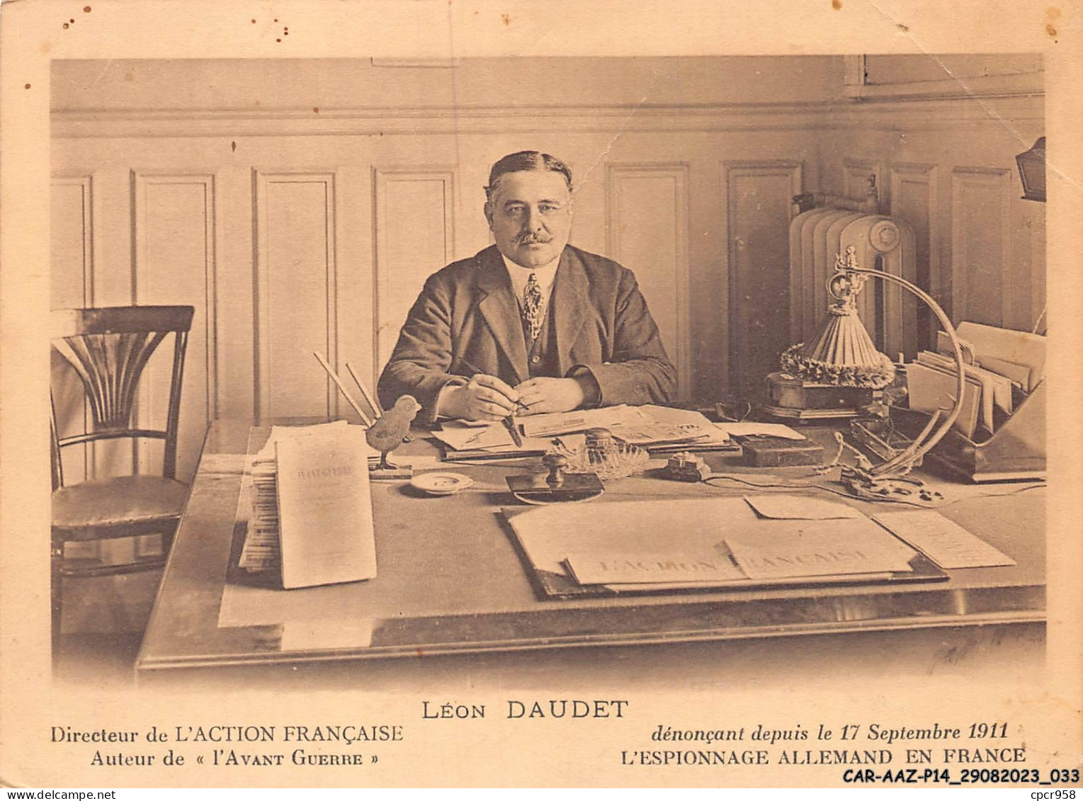 CAR-AAZP14-1070 - POLITIQUE - Léon Daudet  - Personnages