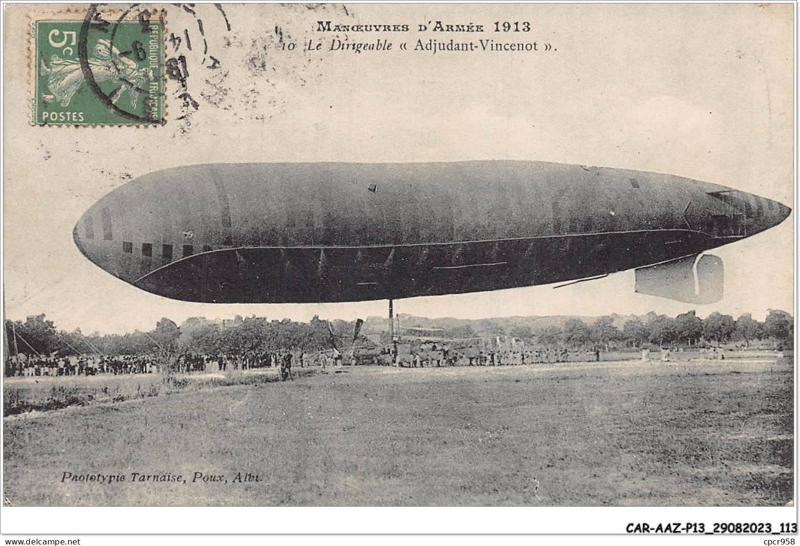 CAR-AAZP13-1021 - AVIATION - Le Dirigeable "adjudant-vincenot" - Airships