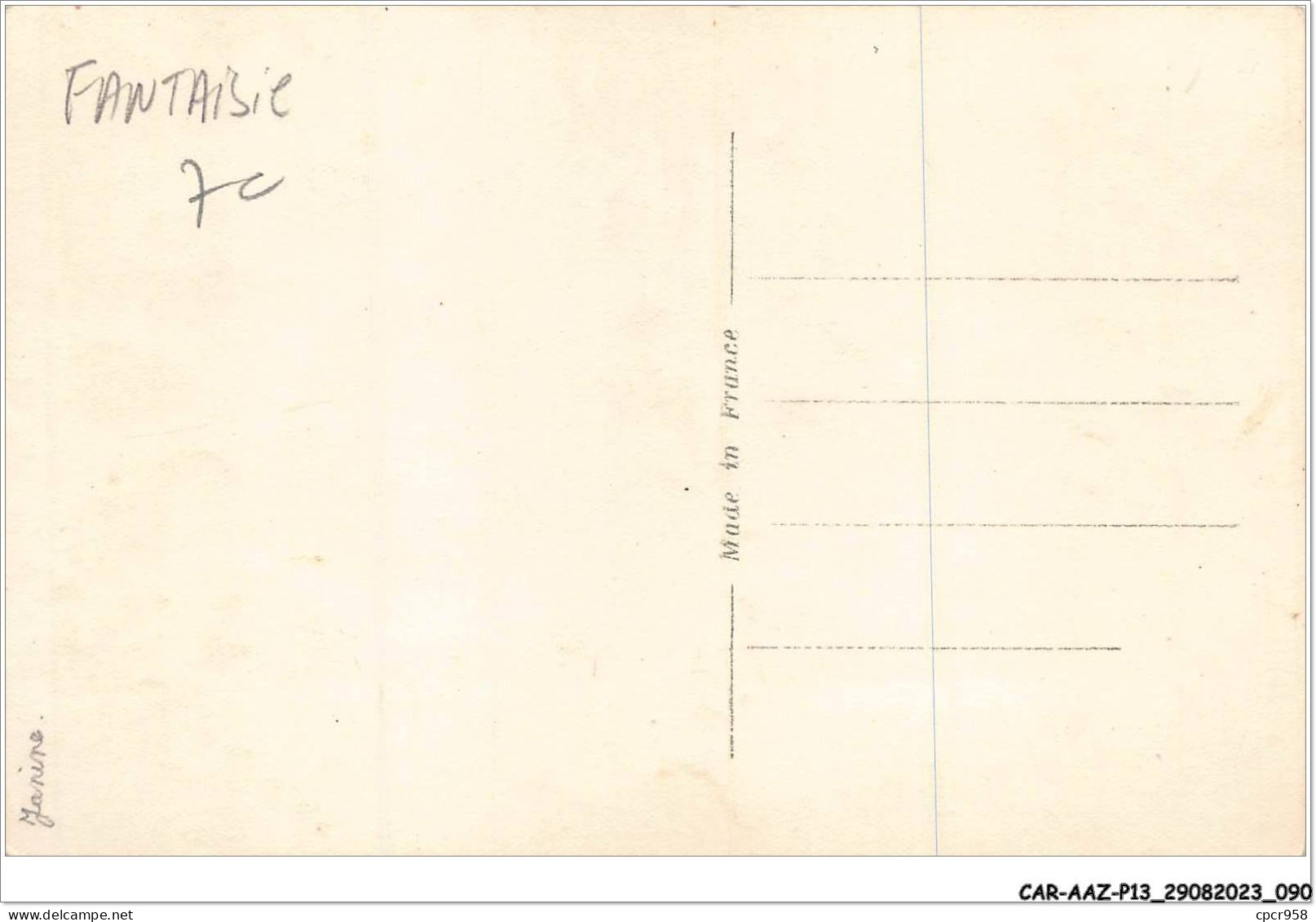 CAR-AAZP13-1009 - FANTAISIE - Sonstige & Ohne Zuordnung