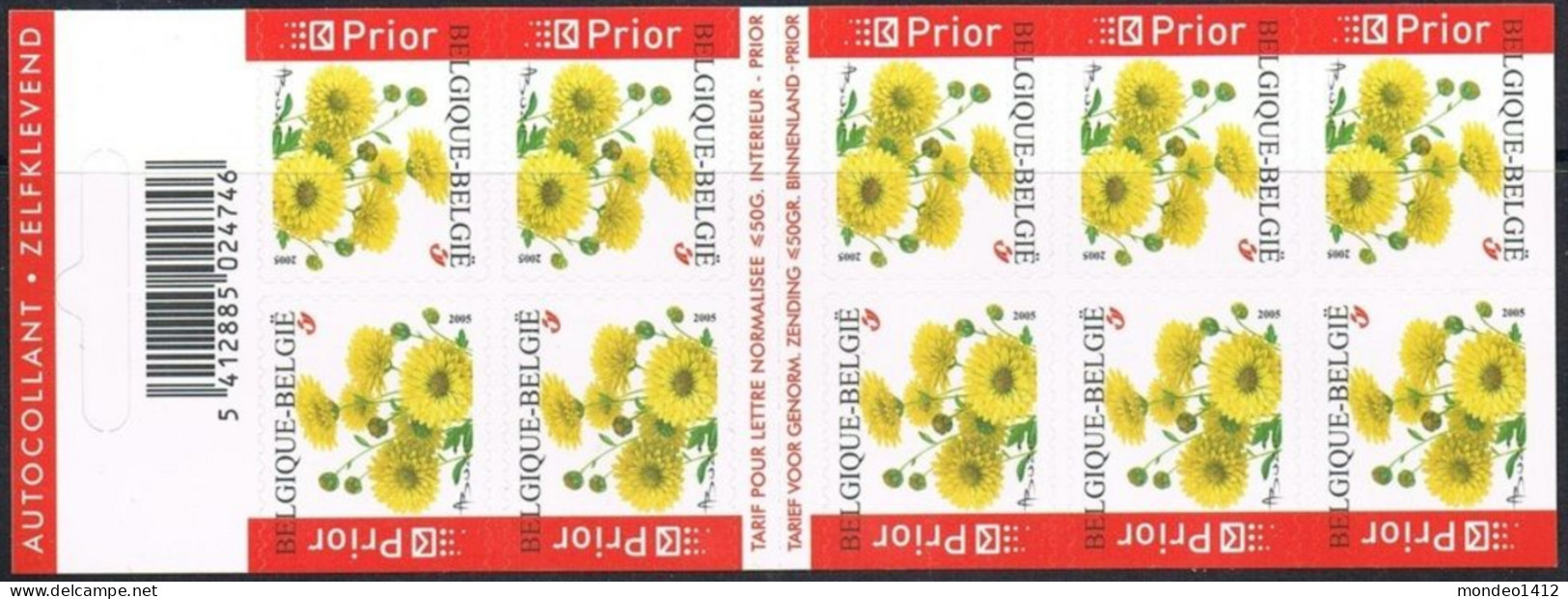 Boekje/carnet B55 - Bloemen Chrysant, Fleurs Chrysanthème / ** MNH 2005 - 1997-… Permanente Geldigheid [B]