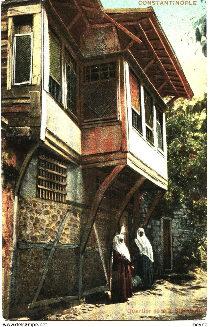 2310 - Turquie/Gréce -  CONSTANTINOPLE/SALONIQUE : QUARTIER TURC à STAMBOUL  -  CIRCULEE 1919 - Greece