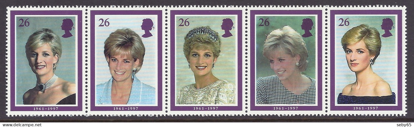 Great Britain 1998 - Lady Diana Princess Of Wales 1961-1997, Commemoration - Set MNH + Presentation Pack - Presentation Packs