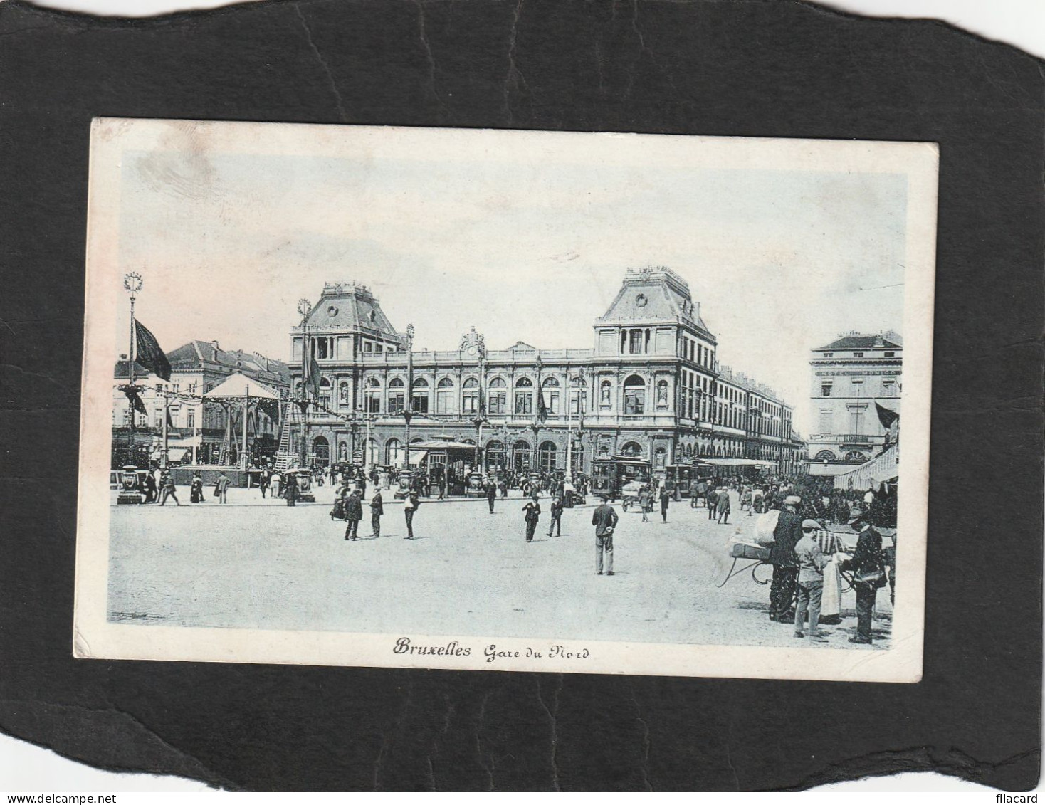 128943         Belgio,        Bruxelles,   Gare   Du  Nord,    VG   1922 - Spoorwegen, Stations