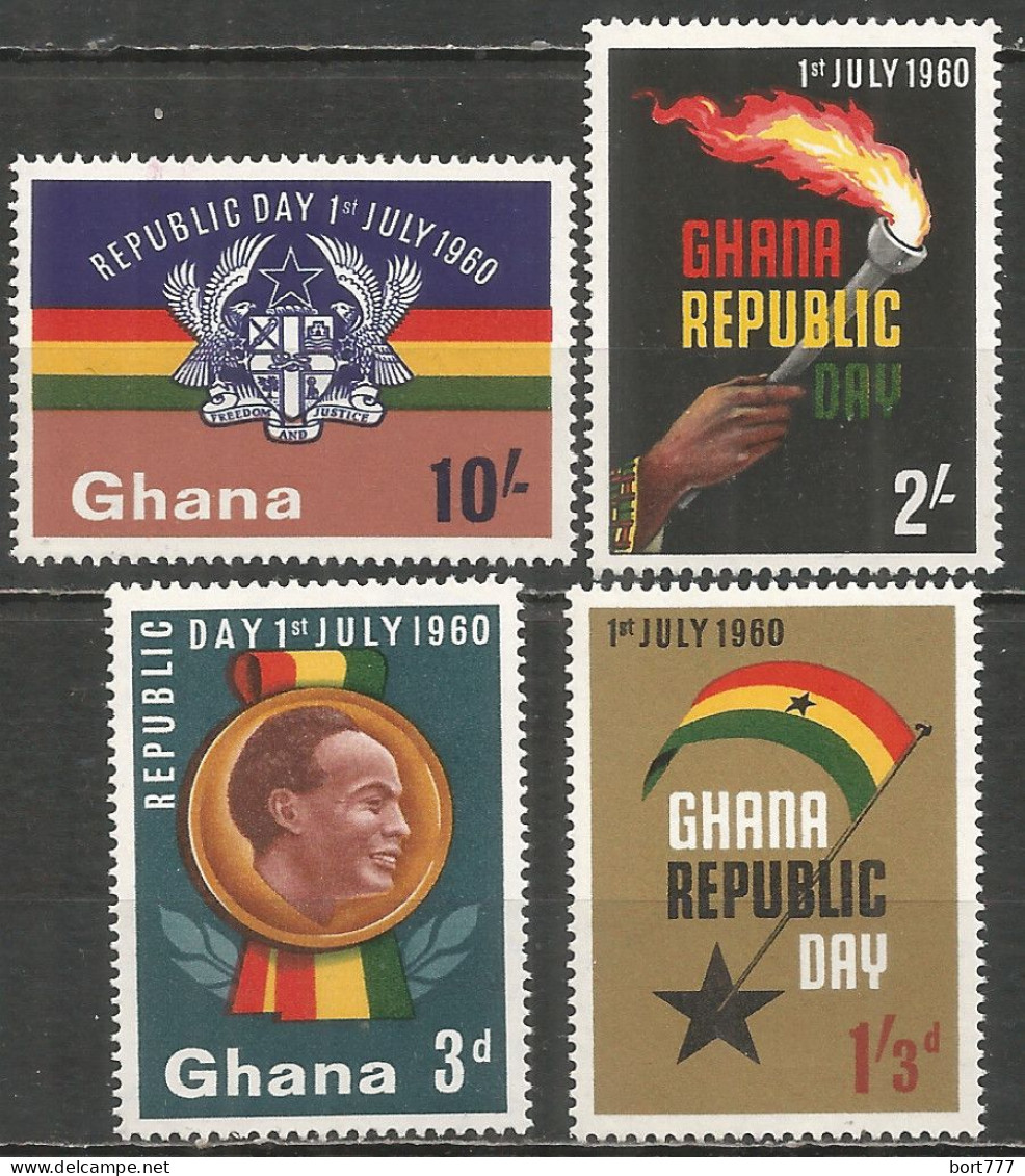 Ghana 1960 Mint Stamps MNH (**) Set  - Ghana (1957-...)