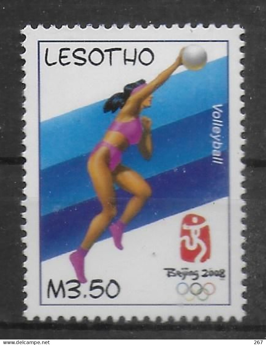 LESOTHO  N°  1911  * *  Jo 2008  Volley Ball - Volleyball