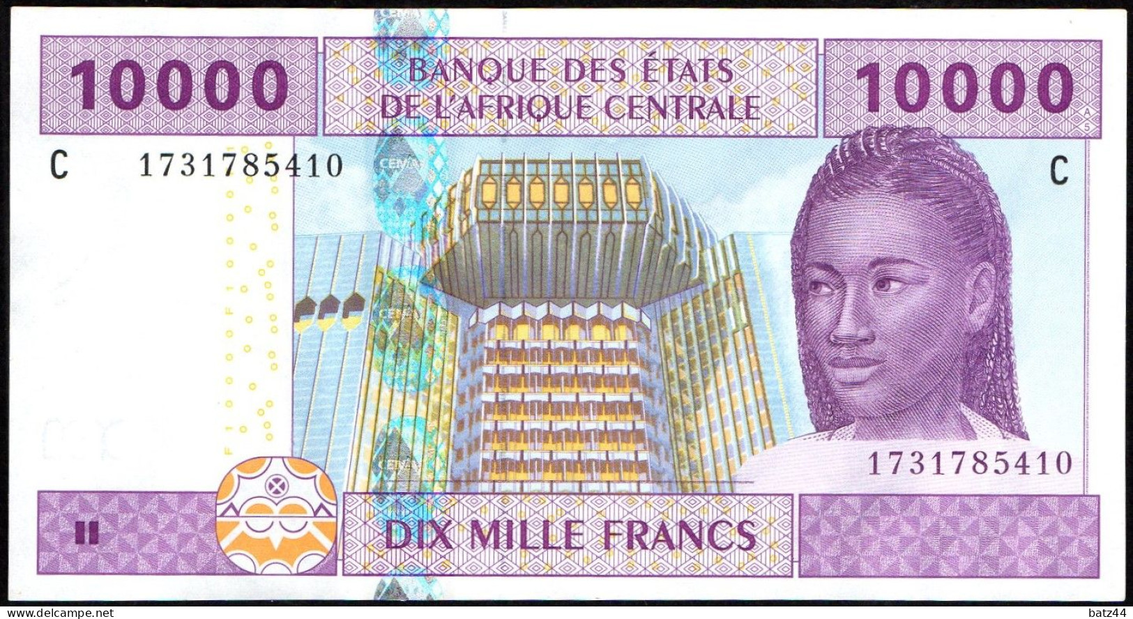 Billet Bank Note 10000 CFA XAF Banque Des Etats De L'Afrique Centrale 2002 - Otros – Africa