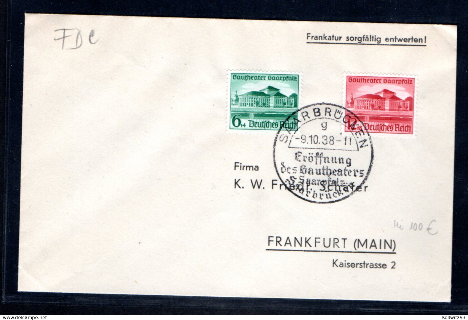 DR. FDC. Mi.-Nr. 673-674 - Andere & Zonder Classificatie