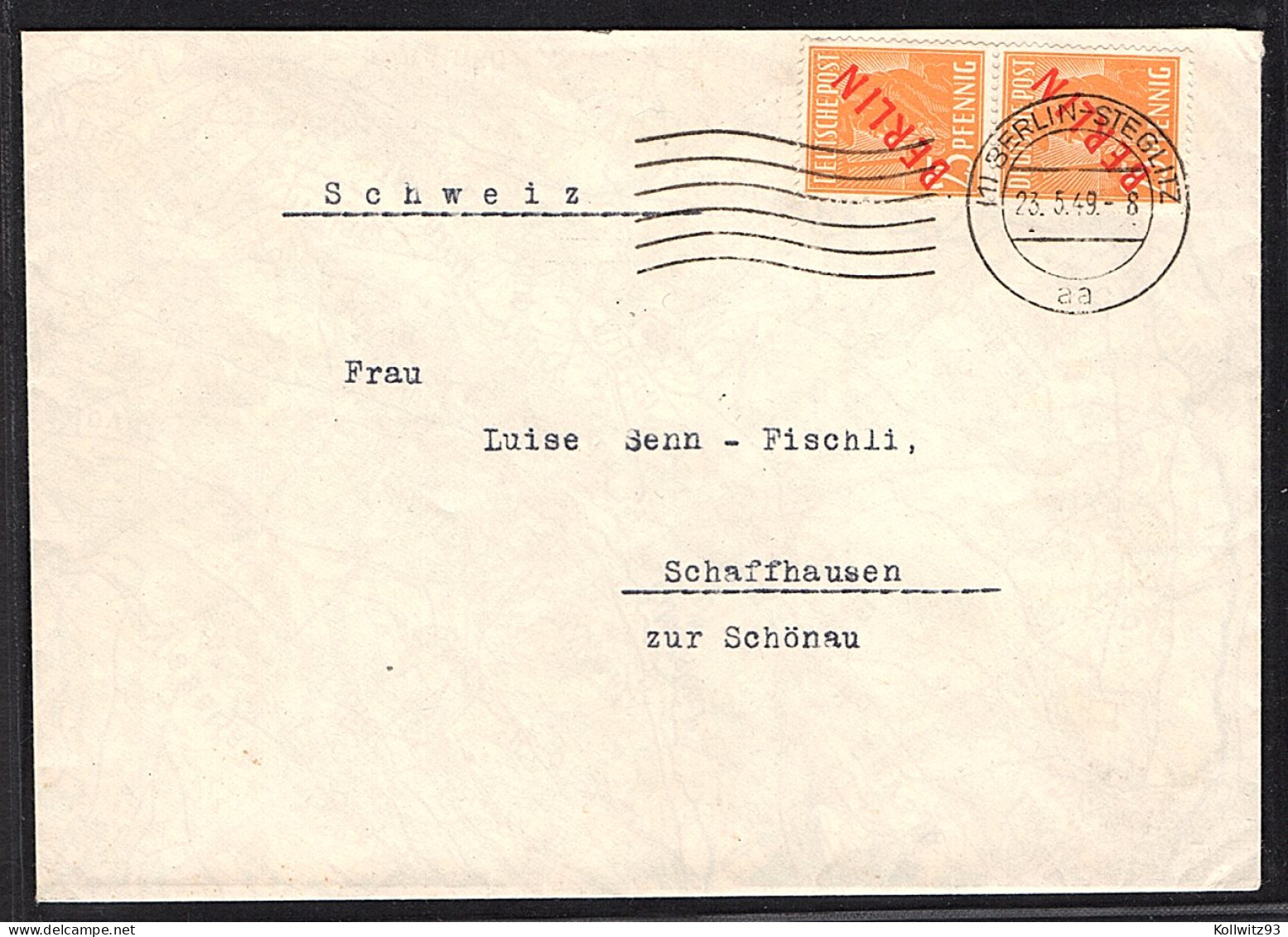 Berlin,  Ausland-Brief   Mit  MeF.Mi.-Nr. 27, Sign. SchlegelBPP: - Cartas & Documentos