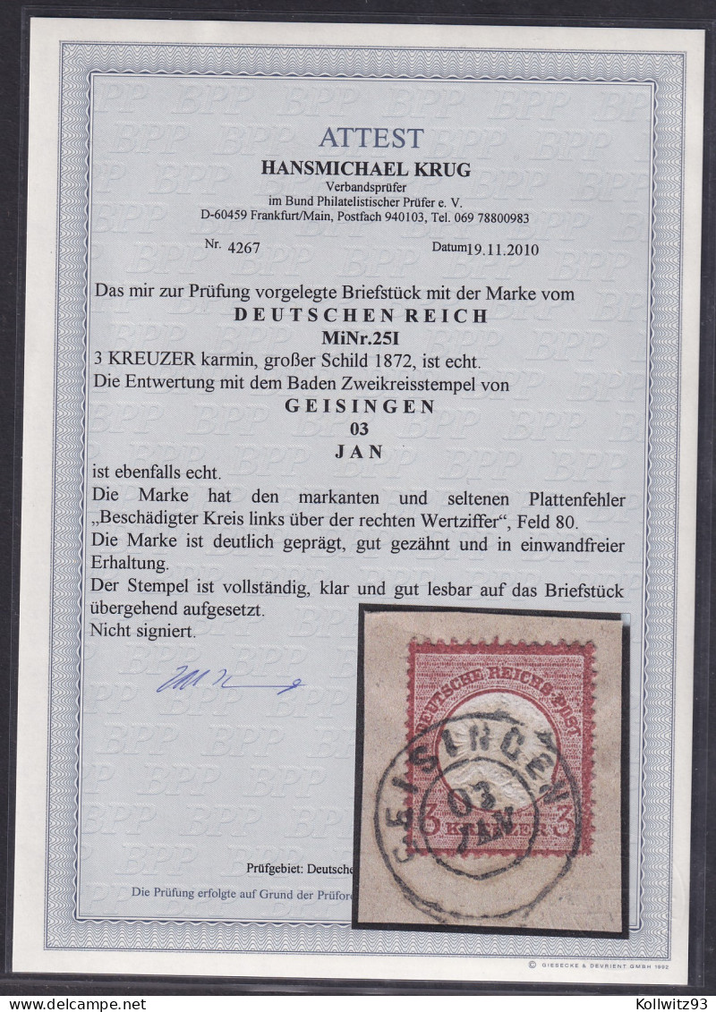 DR., Mi.-Nr. 25 L, Gestempelt, FA. KrugBPP - Other & Unclassified