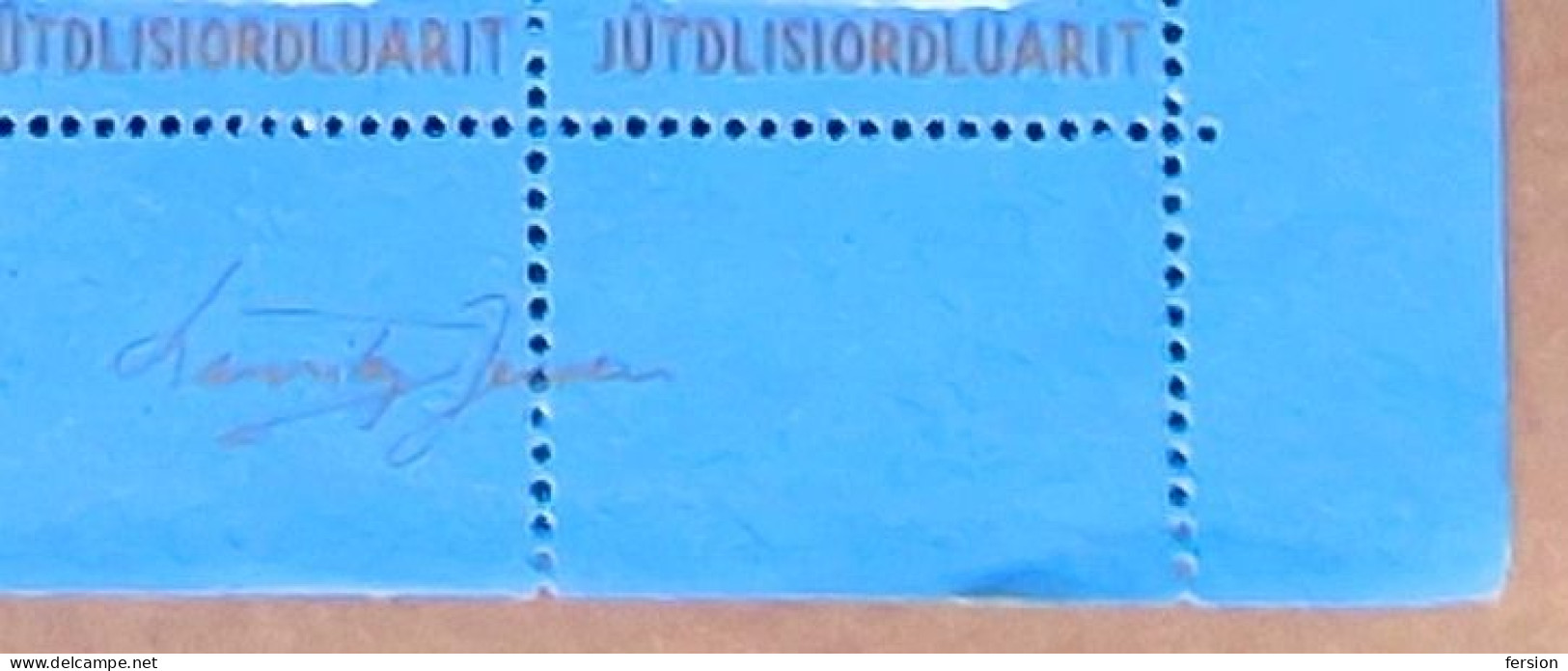 Kalaallit Nunaat - Northern Star - Christmas Aid Charity JUL Julen LABEL CINDERELLA VIGNETTE 1975 Denmark Greenland GOLD - Altri & Non Classificati