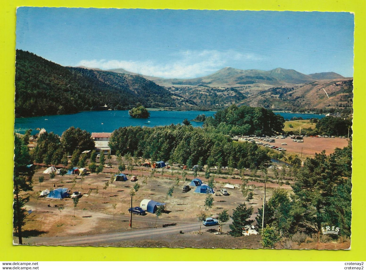 63 LAC CHAMBON Vers Le Mont Dore Vue D'ensemble Camping Monts Dores Simca Versailles Renault 4L Dauphine VOIR DOS - Le Mont Dore