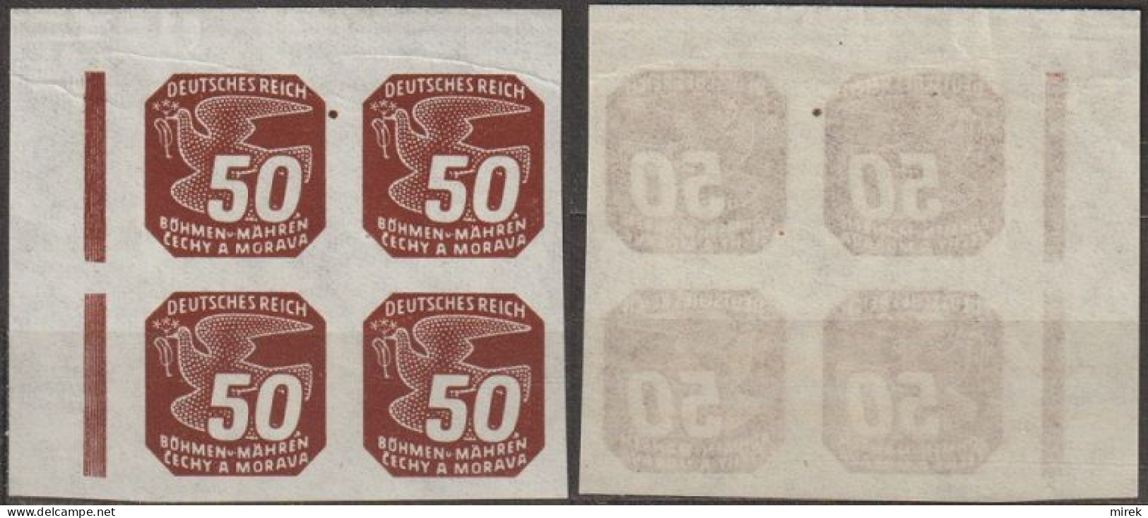 107/ Pof. NV 17, Translucent Paper - Unused Stamps