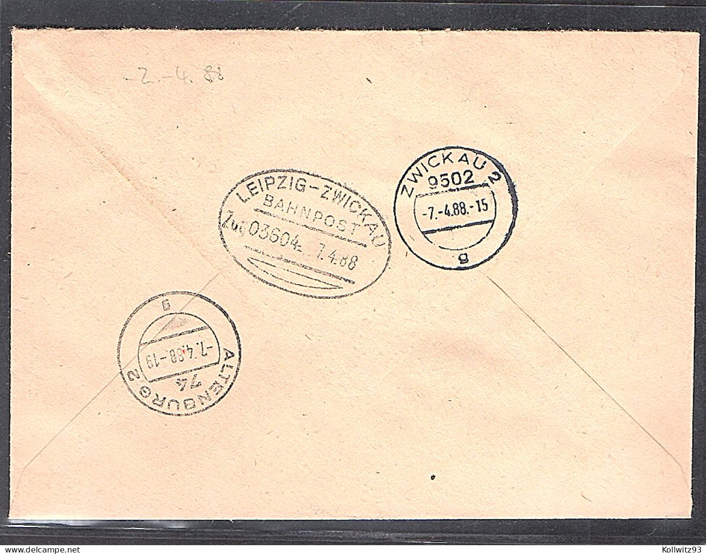 DDR.,Eilbote-Fernbrief Mit Me.F. Mi.-Nr. 3156 (7x) - Lettres & Documents