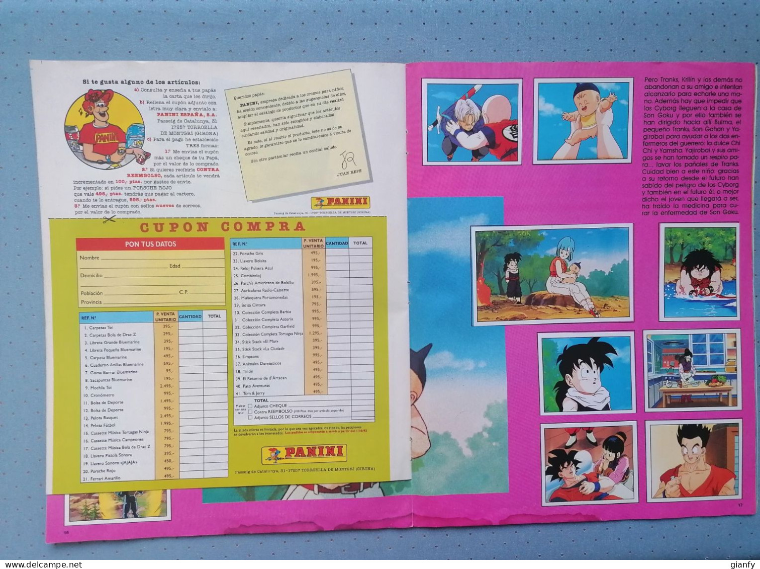 ALBUM FIGURINE PANINI DRAGONBALL Z2 COMPLETO 216/216 2000