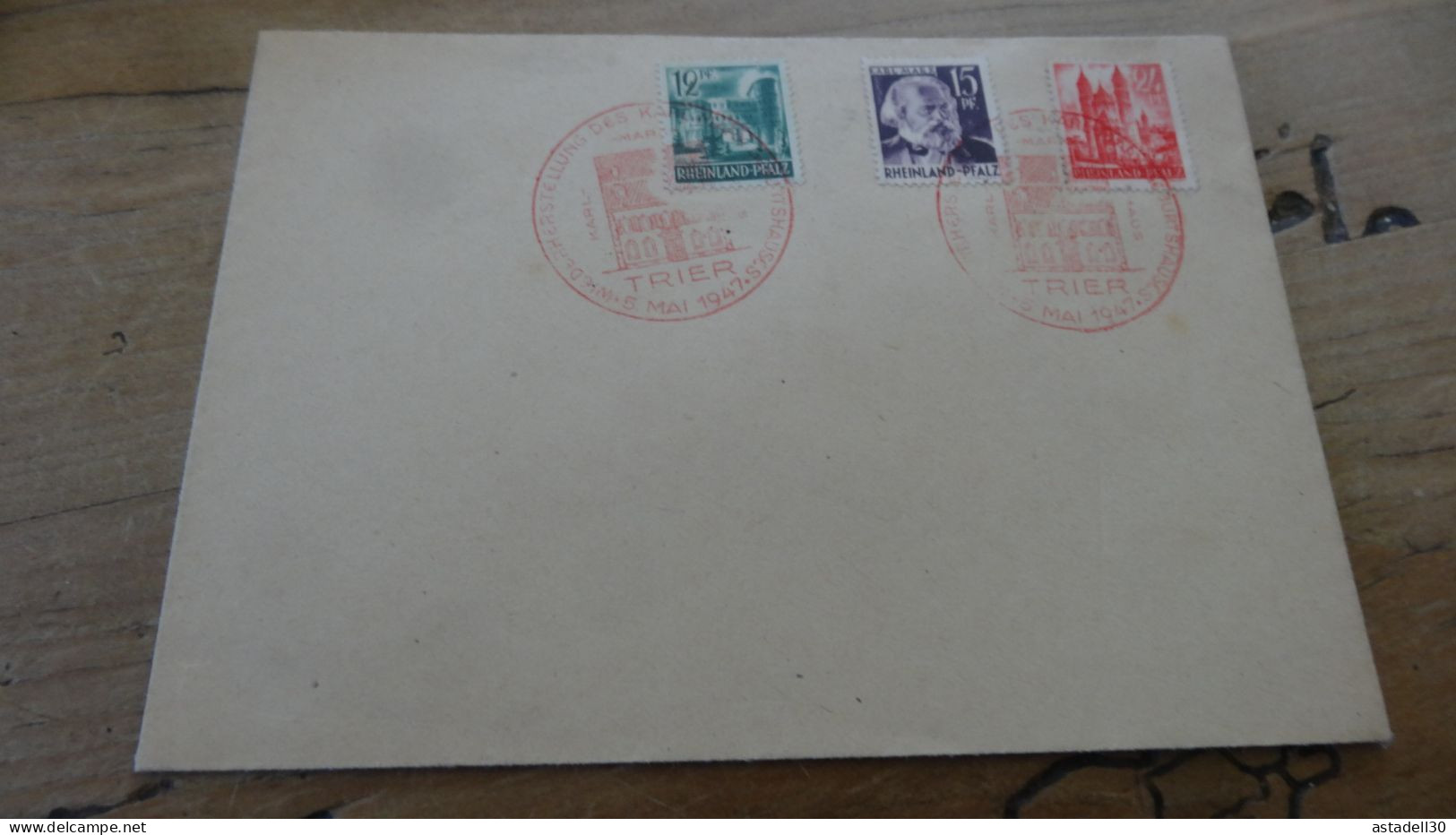 Enveloppe FDC, Trier, Marx ............BOITE1.......... 402 - Renania-Palatinato