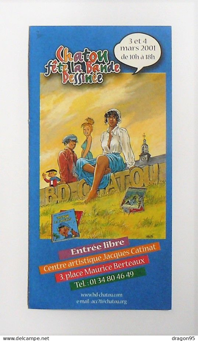 KRAEHN : Flyer Pour La Fête De La Bande Dessinée De Châtou - 2001 - Afiches & Offsets