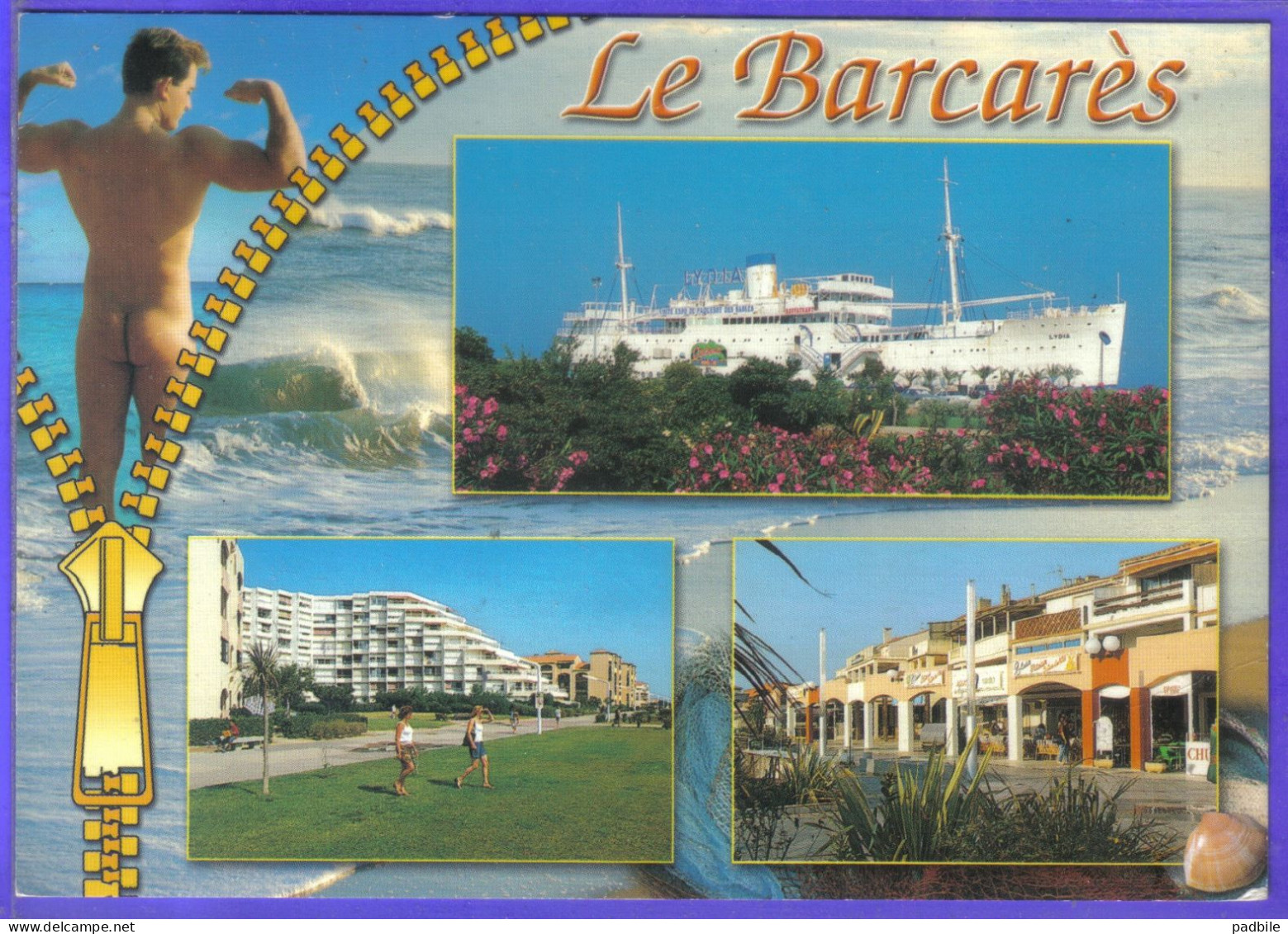 Carte Postale 66. Le Barcarès  Homme Nu  Très Beau Plan - Port Barcares