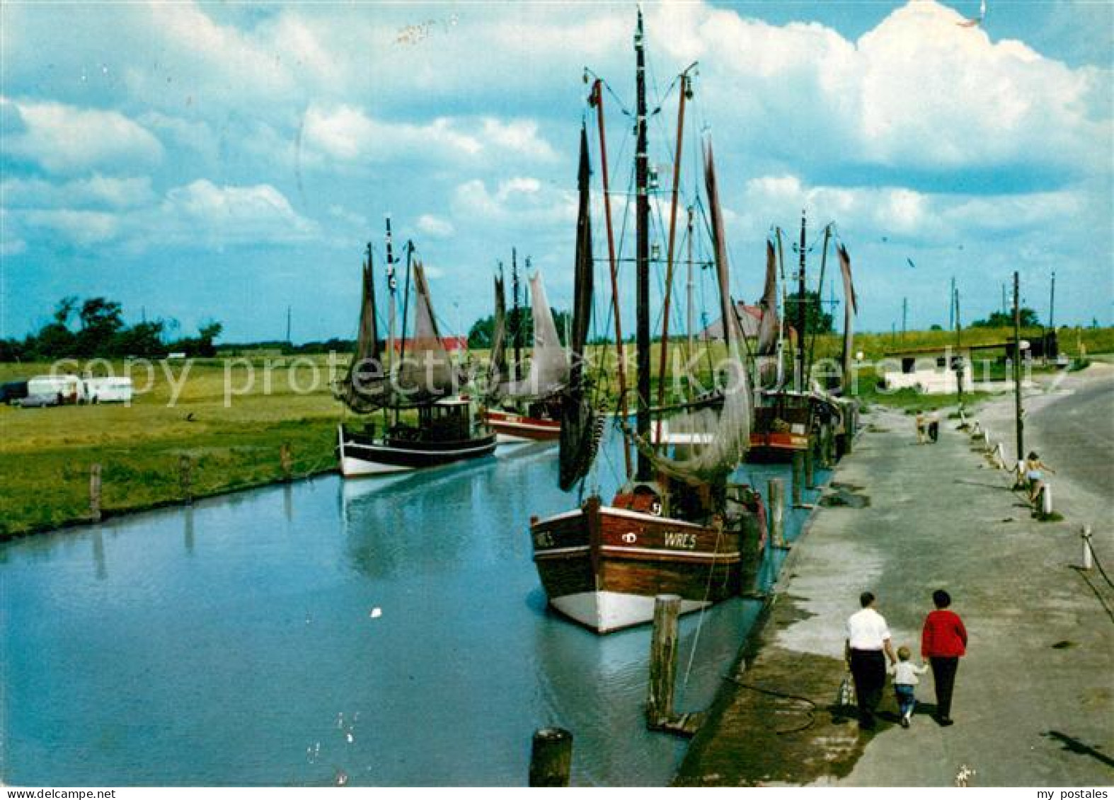 72942658 Wremen Hafen Segelboote Wremer Strandhalle Wremen - Sonstige & Ohne Zuordnung