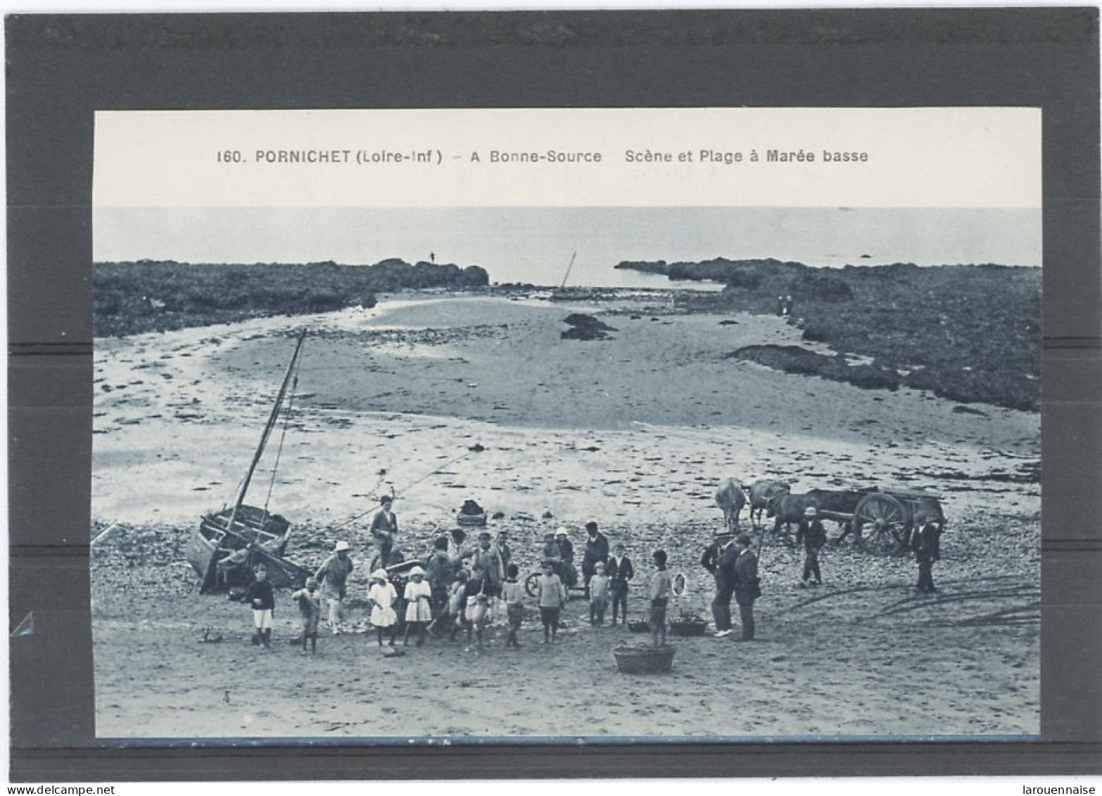 44 - PORNICHET - A BONNE -SOURCE - SCÈNE ET PLAGE A MARÉE BASSE - Pornichet