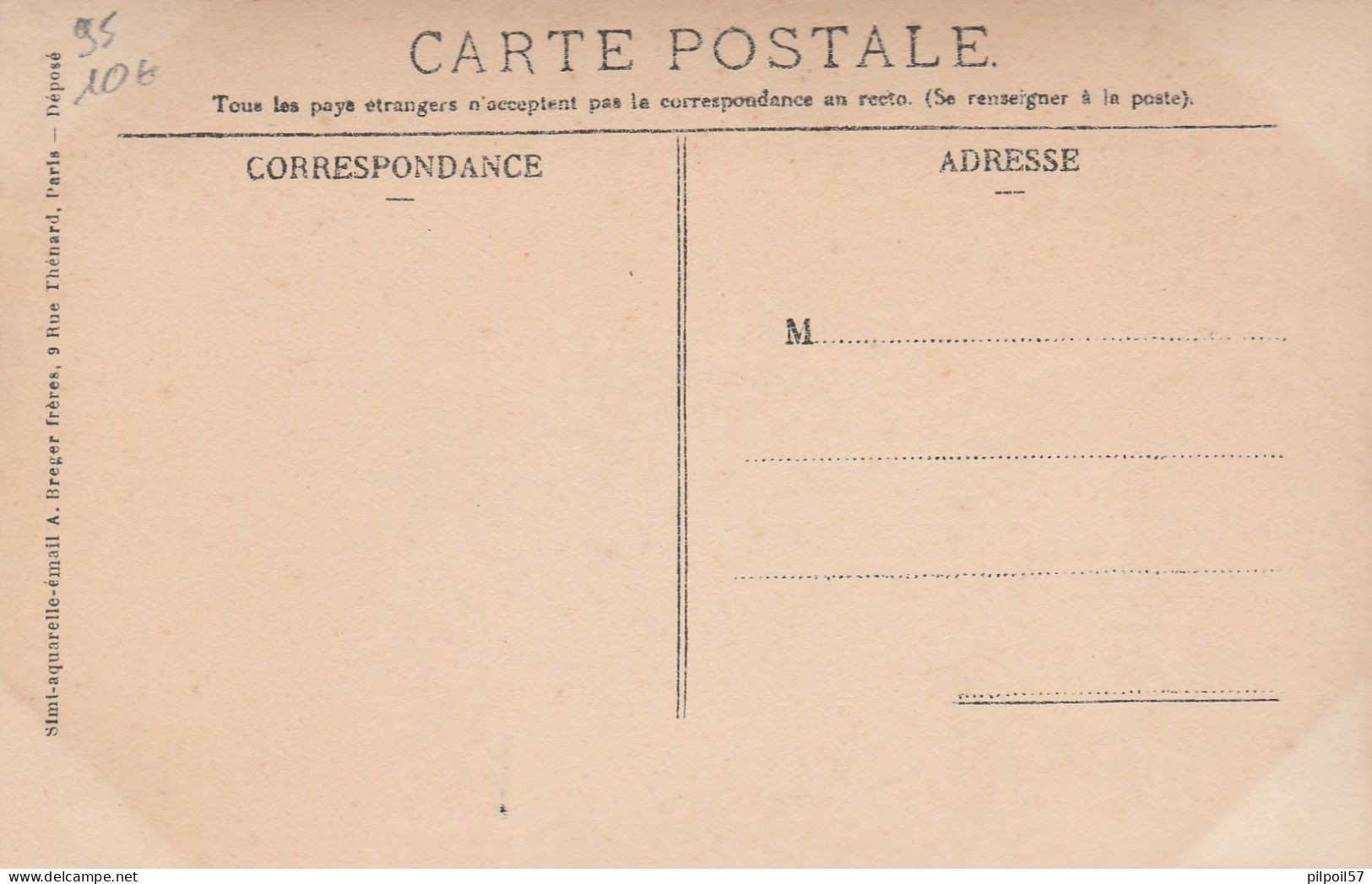 95 - EAUBONNE - Mairie Et Place Des Ecoles (carte Brillante) - Ermont-Eaubonne